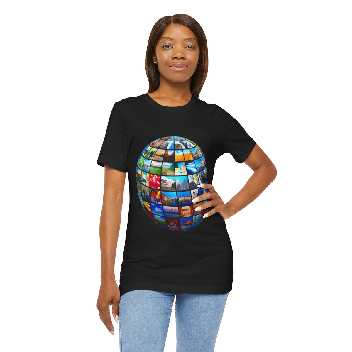Global Travel Photography World Globe T-Shirt