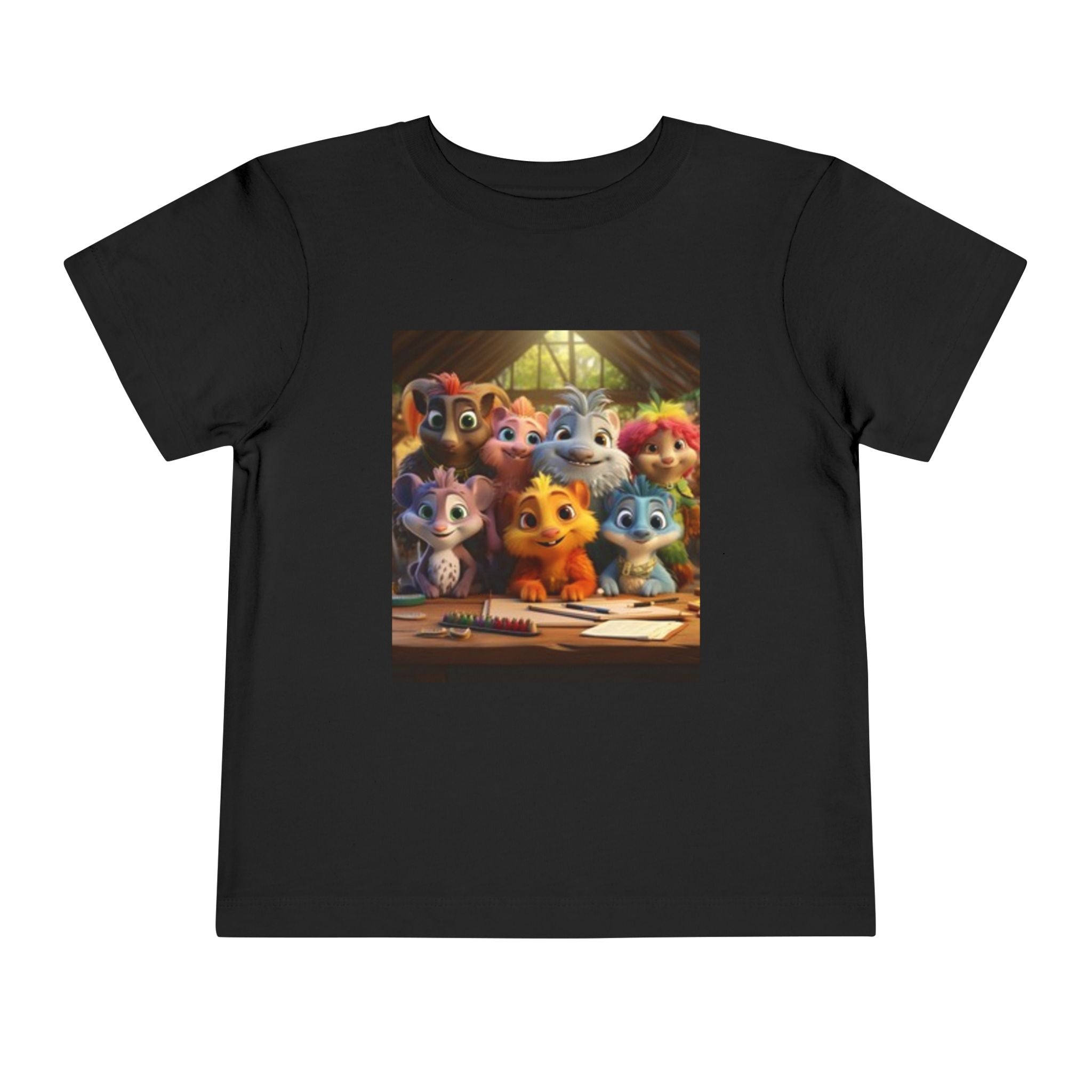Toddler T-shirt— Cute Cartoon Animal Friends "Friendship" Graphic Shirt
