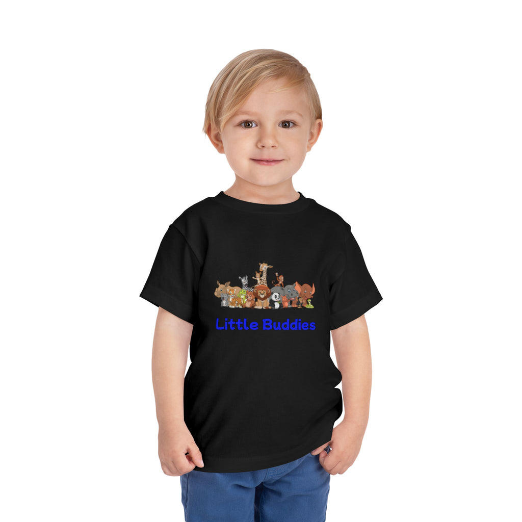 Toddler Tee — Colorful Rainbow Heart & Cute Animal Friends