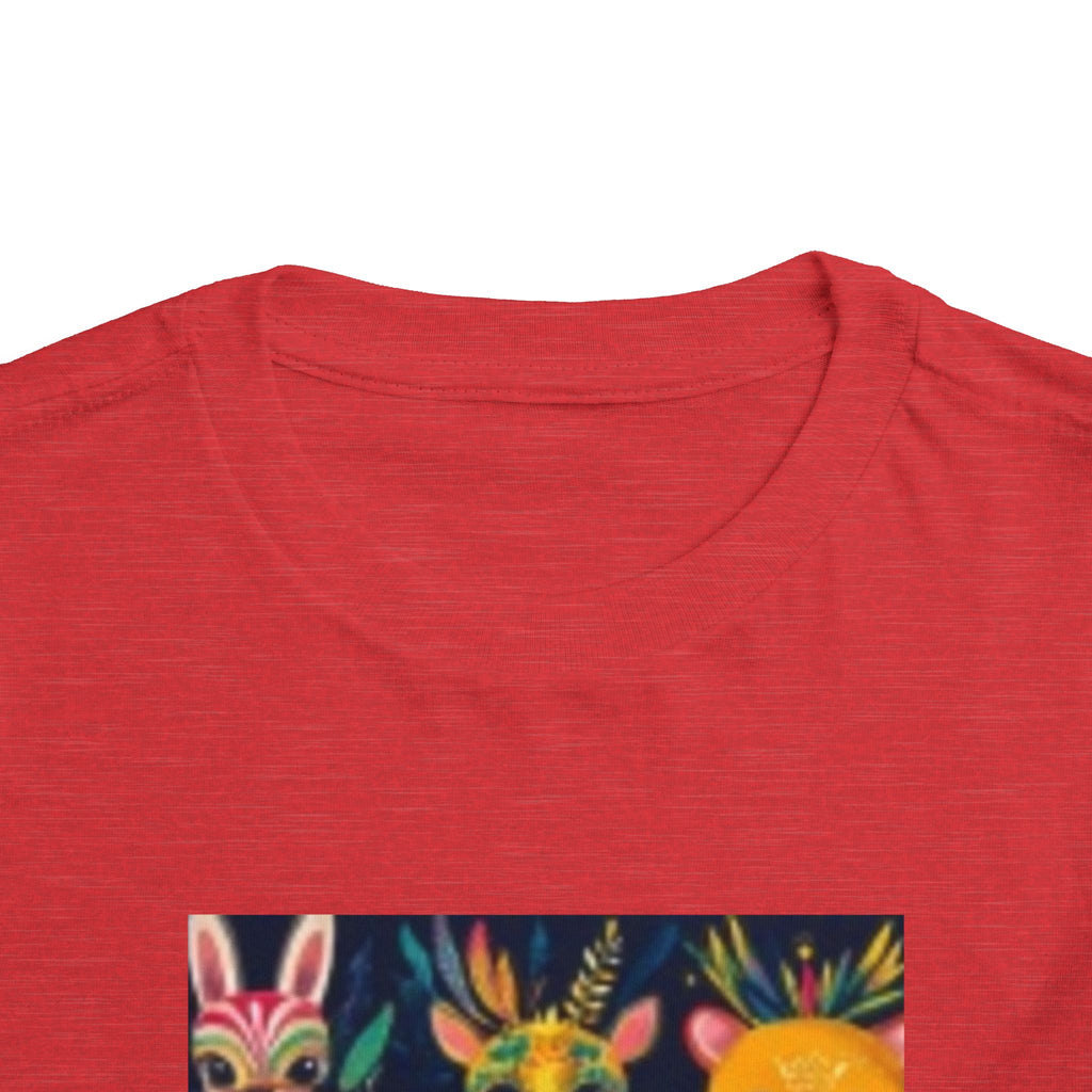 Toddler T-shirt — Colorful Forest Animal Faces Toddler Shirt