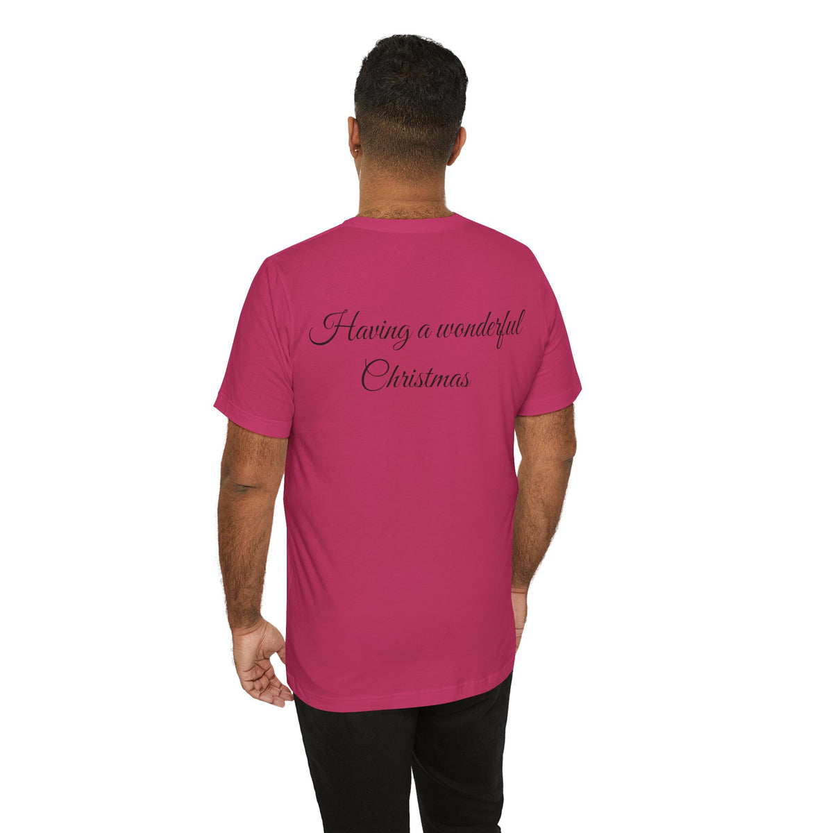 Christmas Tree Vintage Scene Tee — Holiday Village Carriage Design