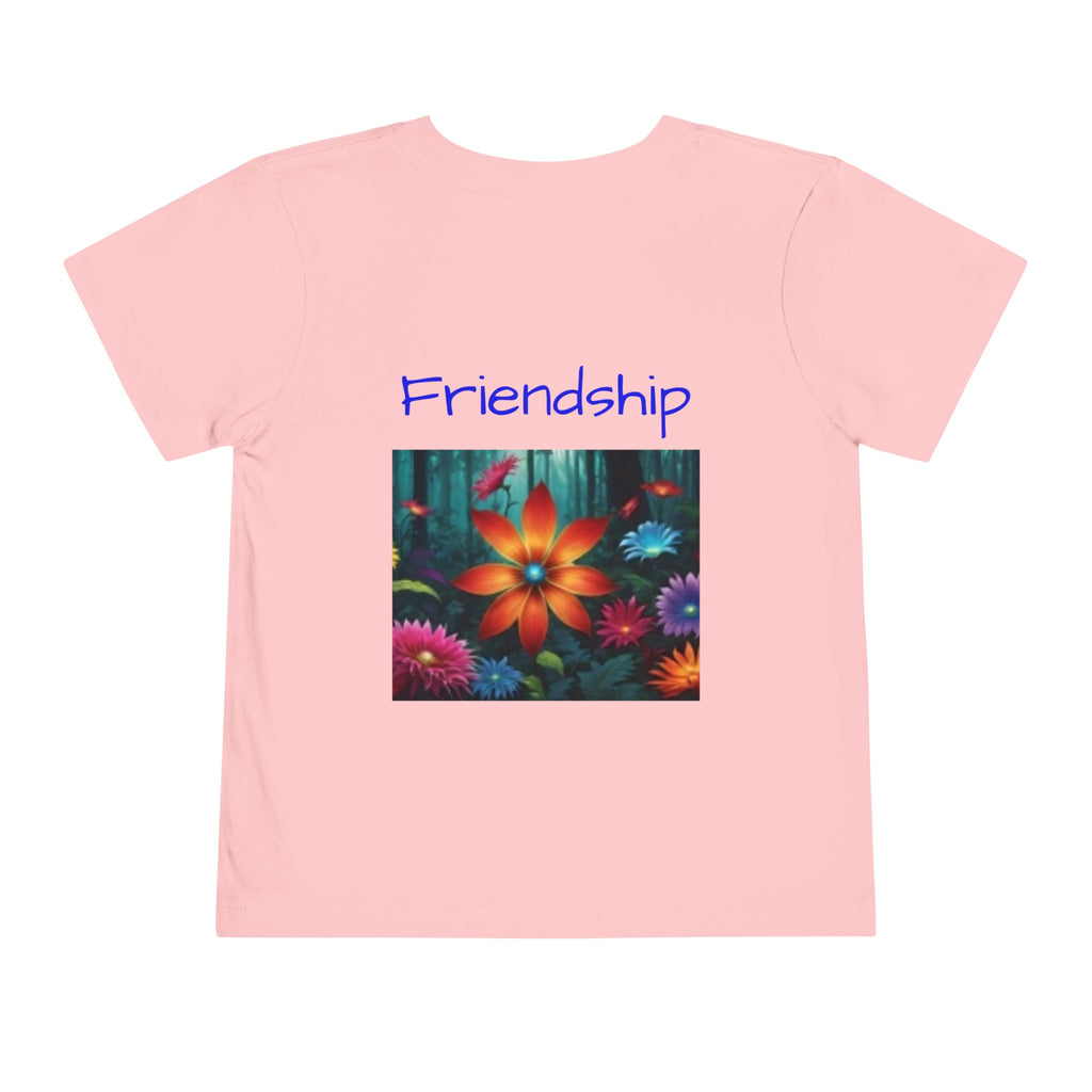 Toddler T-shirt— Cute Cartoon Animal Friends "Friendship" Graphic Shirt