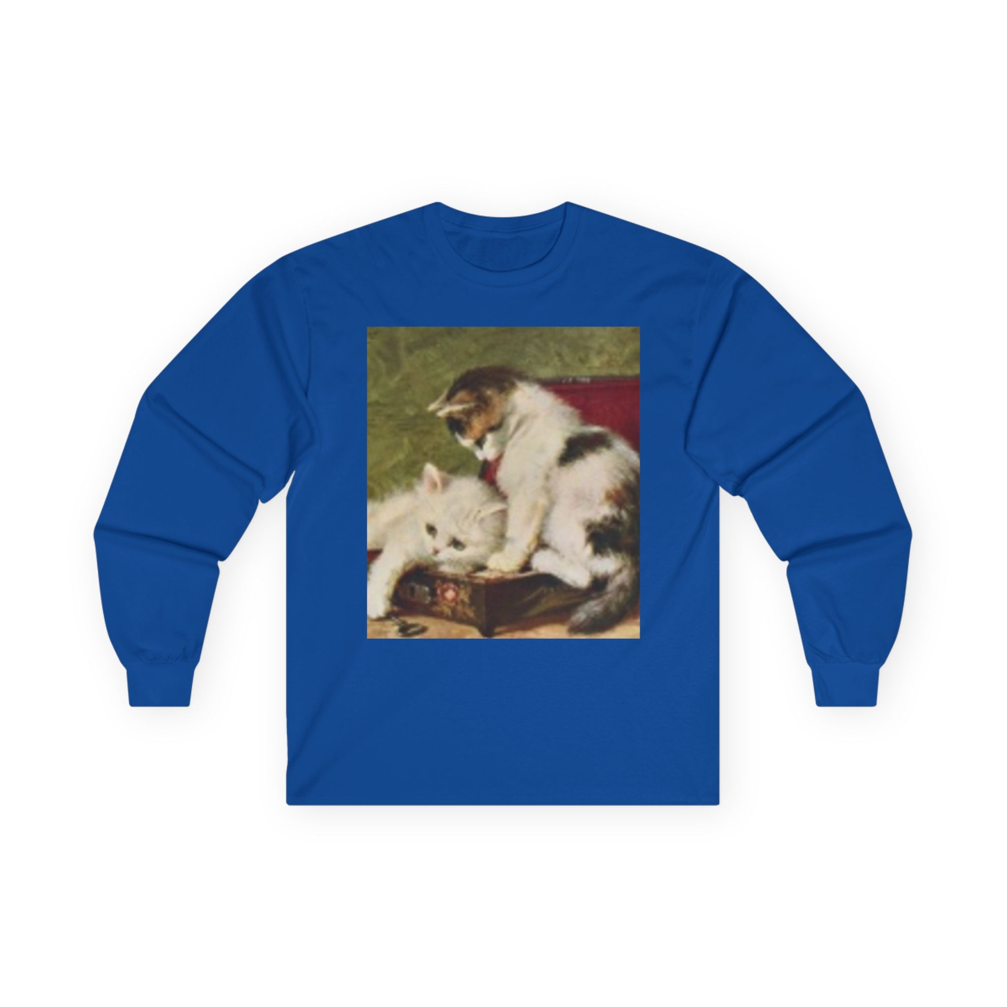 Puppy Play Vintage Art Long Sleeve Tee