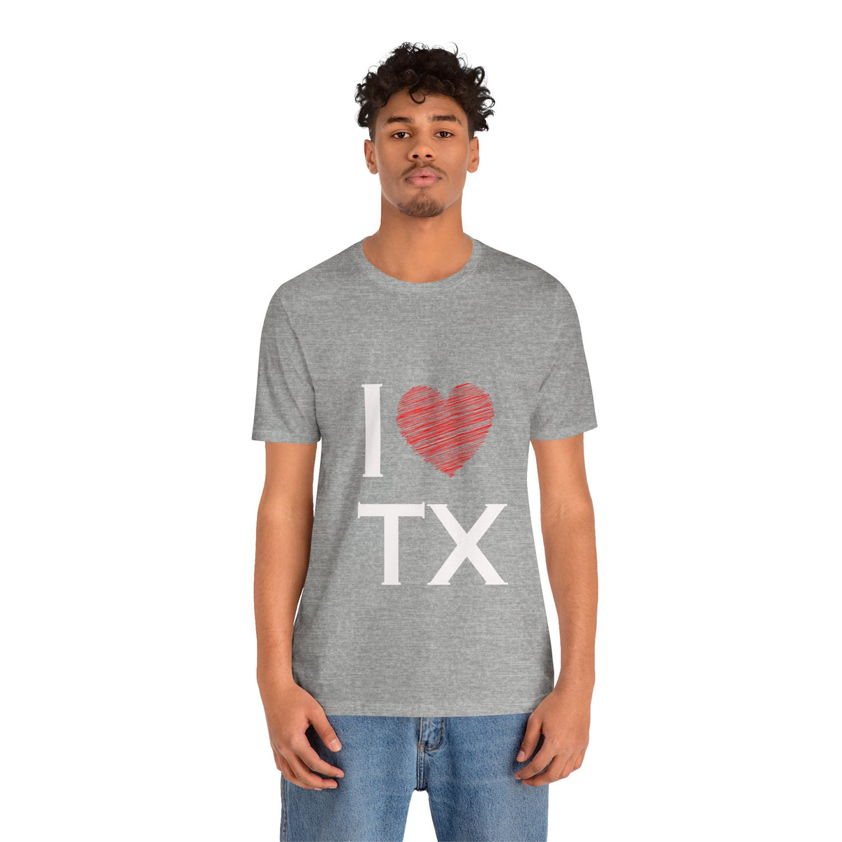 I  Love TX T-Shirt - Texas Love Graphic Tee