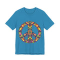 Psychedelic Floral Peace Sign T-Shirt World Peace
