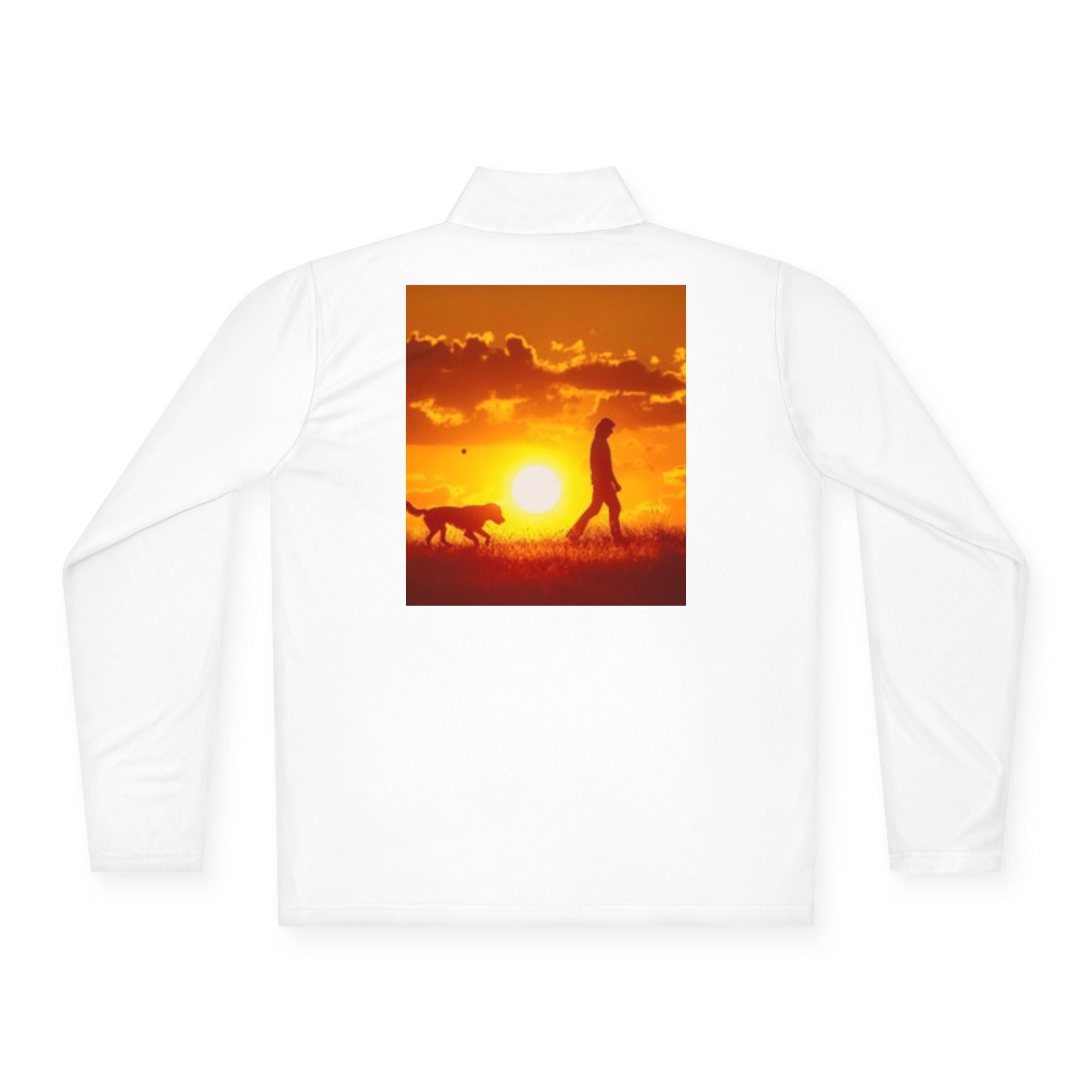 Dog Walk Sunset Quarter-Zip Pullover