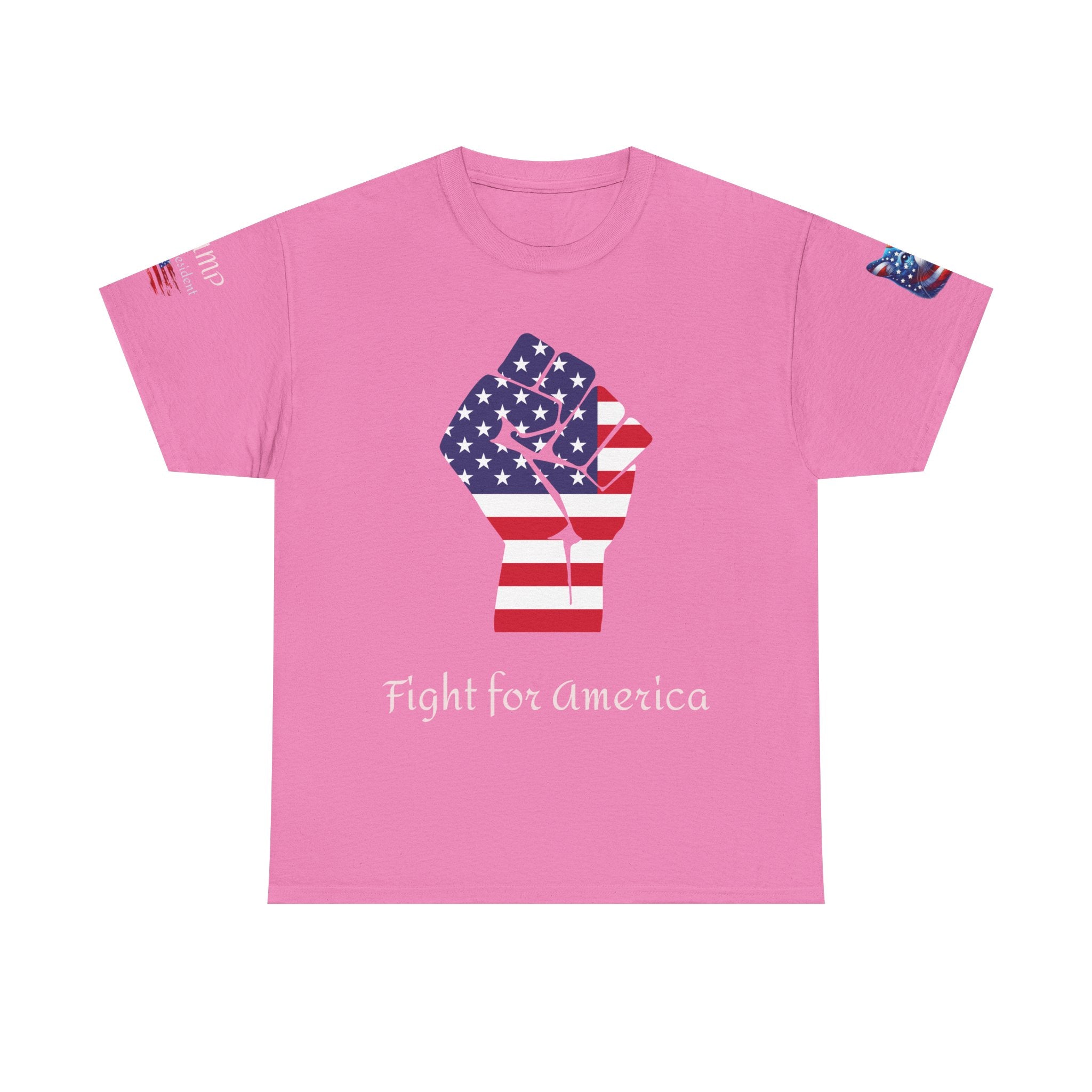 T-shirt patriotique Donald J TRUMP — Poing patriotique drapeau américain