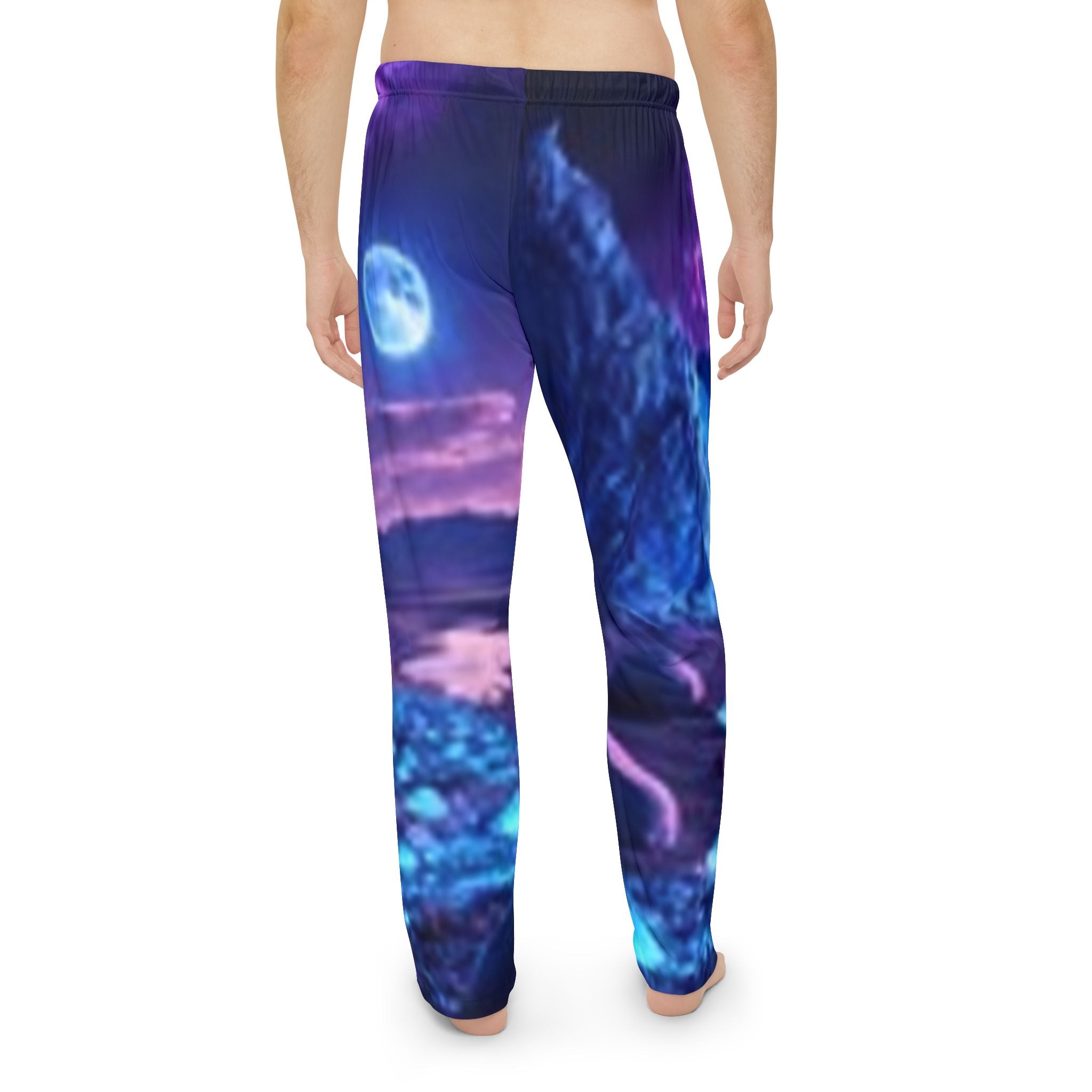 Galaxy Night Lounging Pants — Moonlit Purple Lounge Trousers
