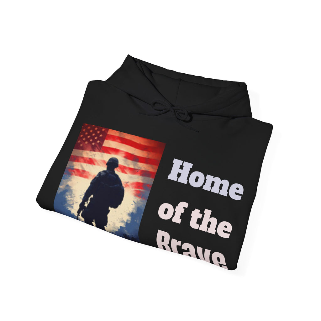 USA Flag Soldier Hoodie — Patriotic American Veteran Pullover