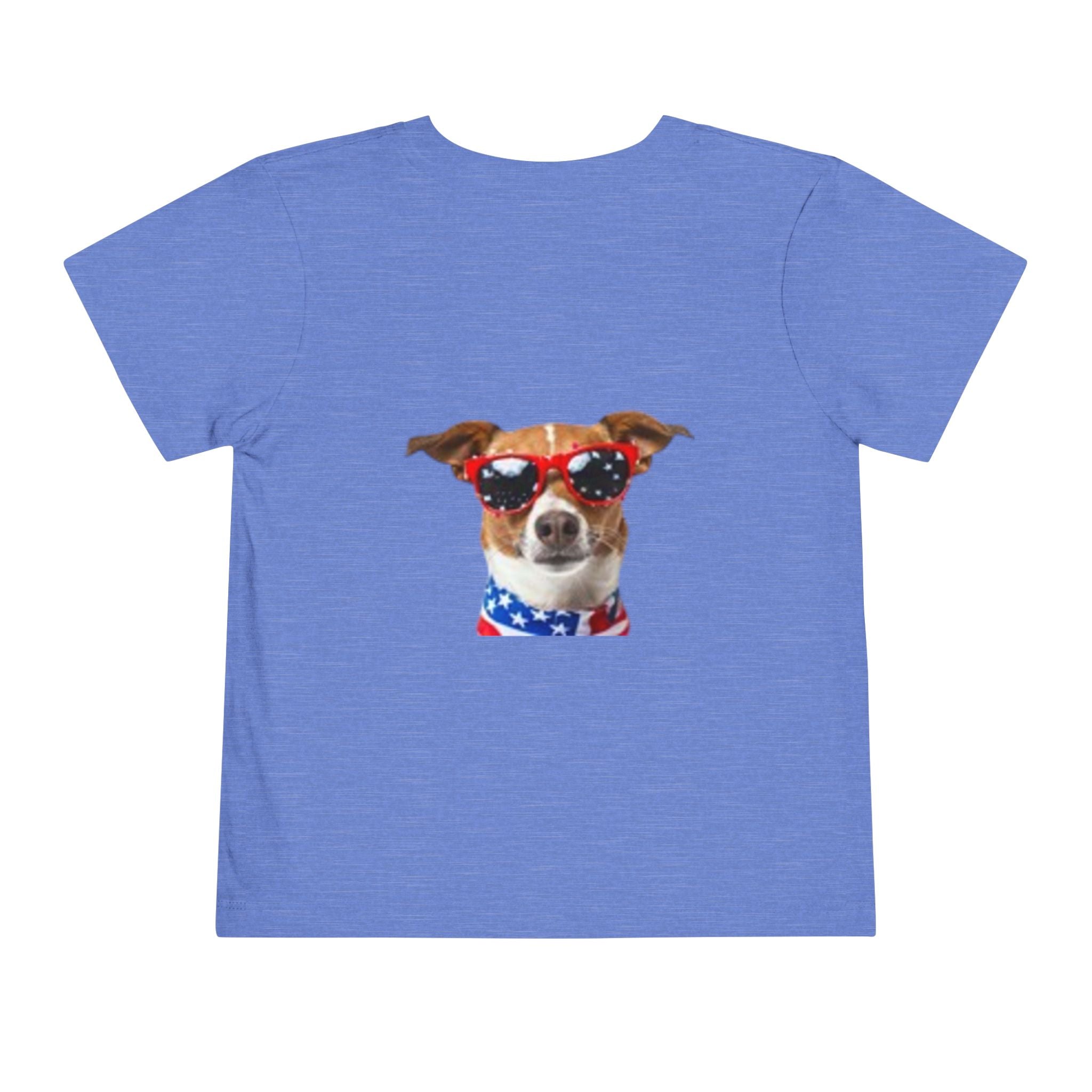 Toddler Tee with Patriotic Portrait & Flag Graphic