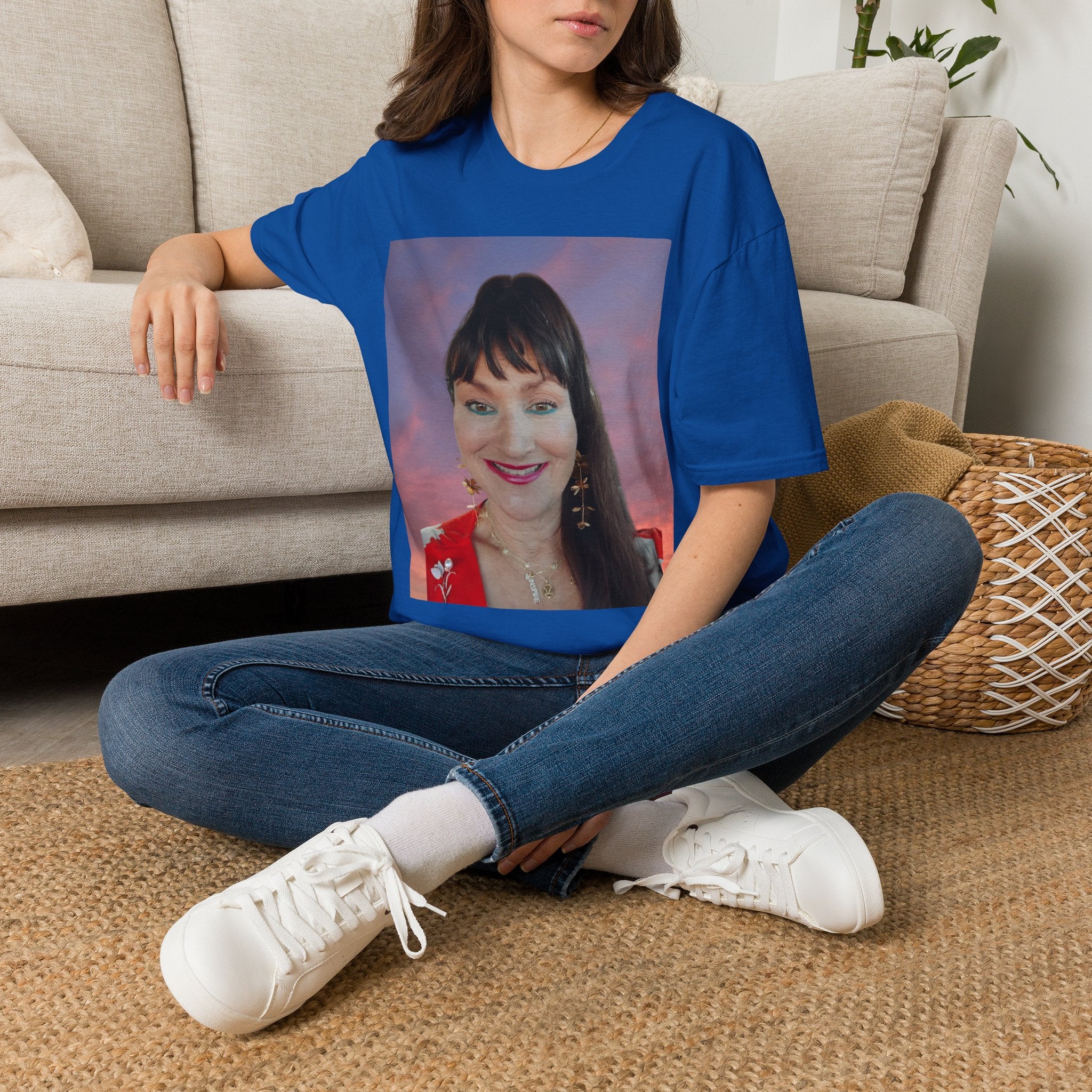 Mary Jordan T-Shirt — Smiling Woman Photo Print