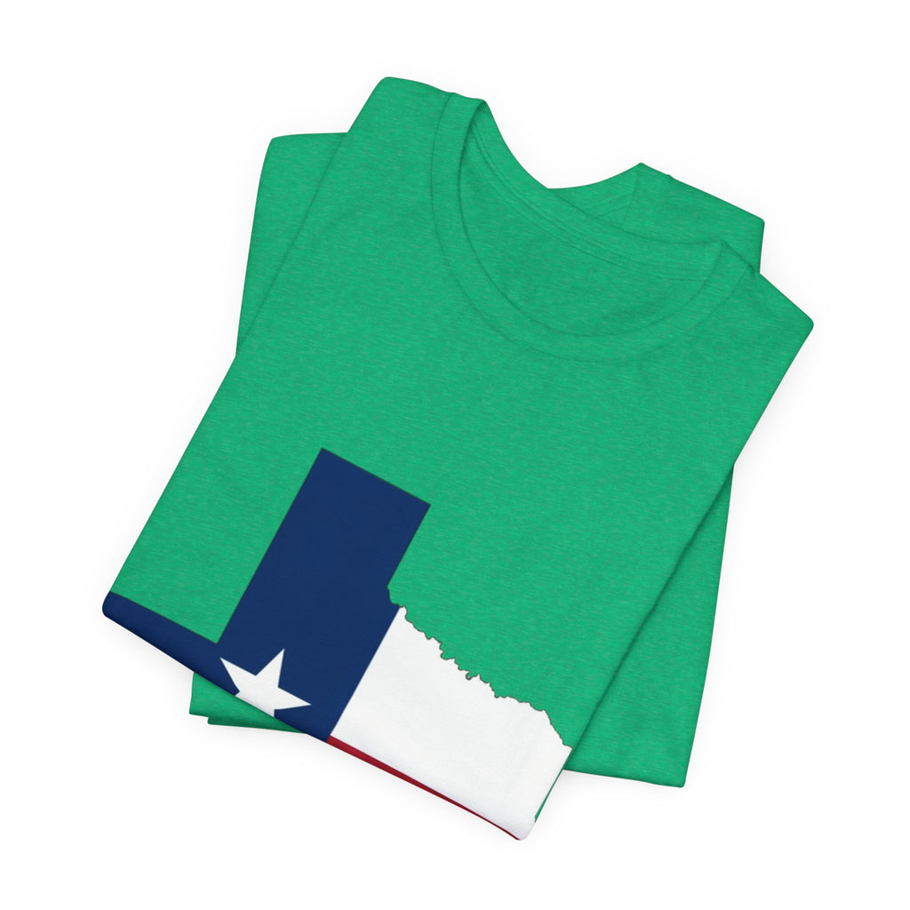 Texas Flag T-Shirt — Texas State Outline with Lone Star