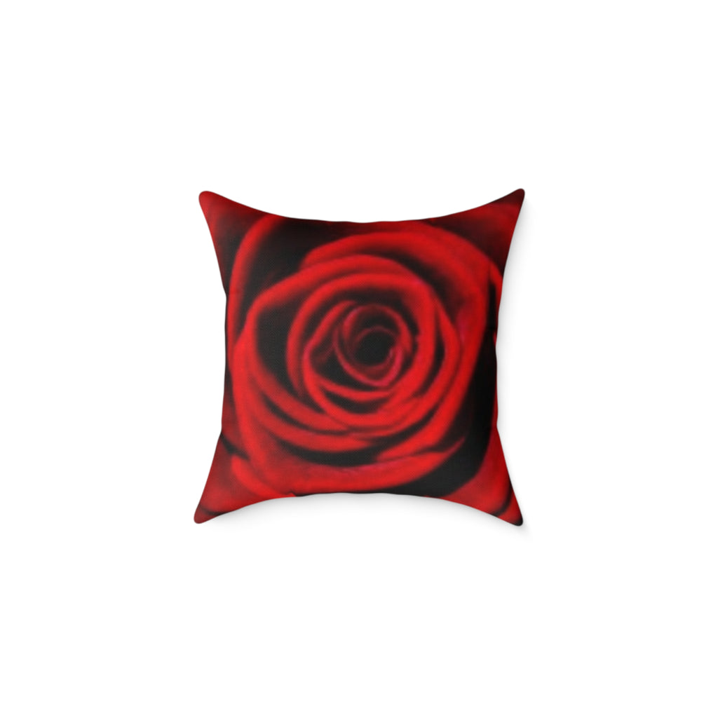 Christmas Santa Scene Square Pillow — Festive Holiday Throw Cushion