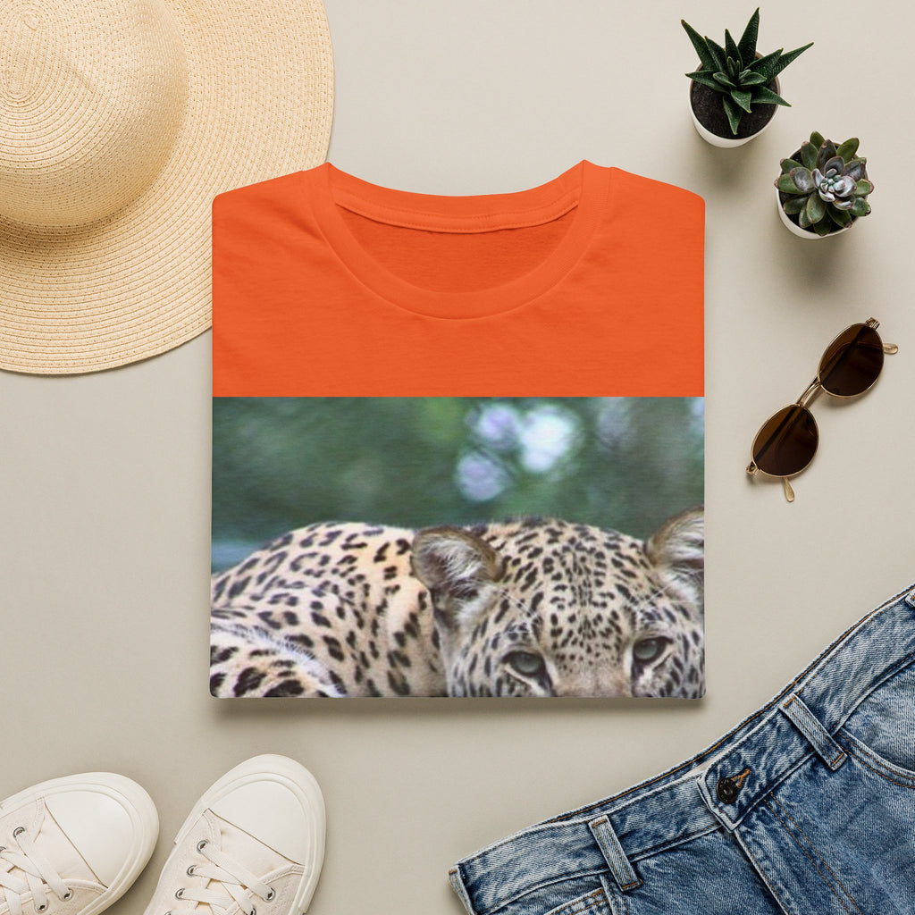 Leopard Gaze T-Shirt — Bold Wildlife Photo Tee