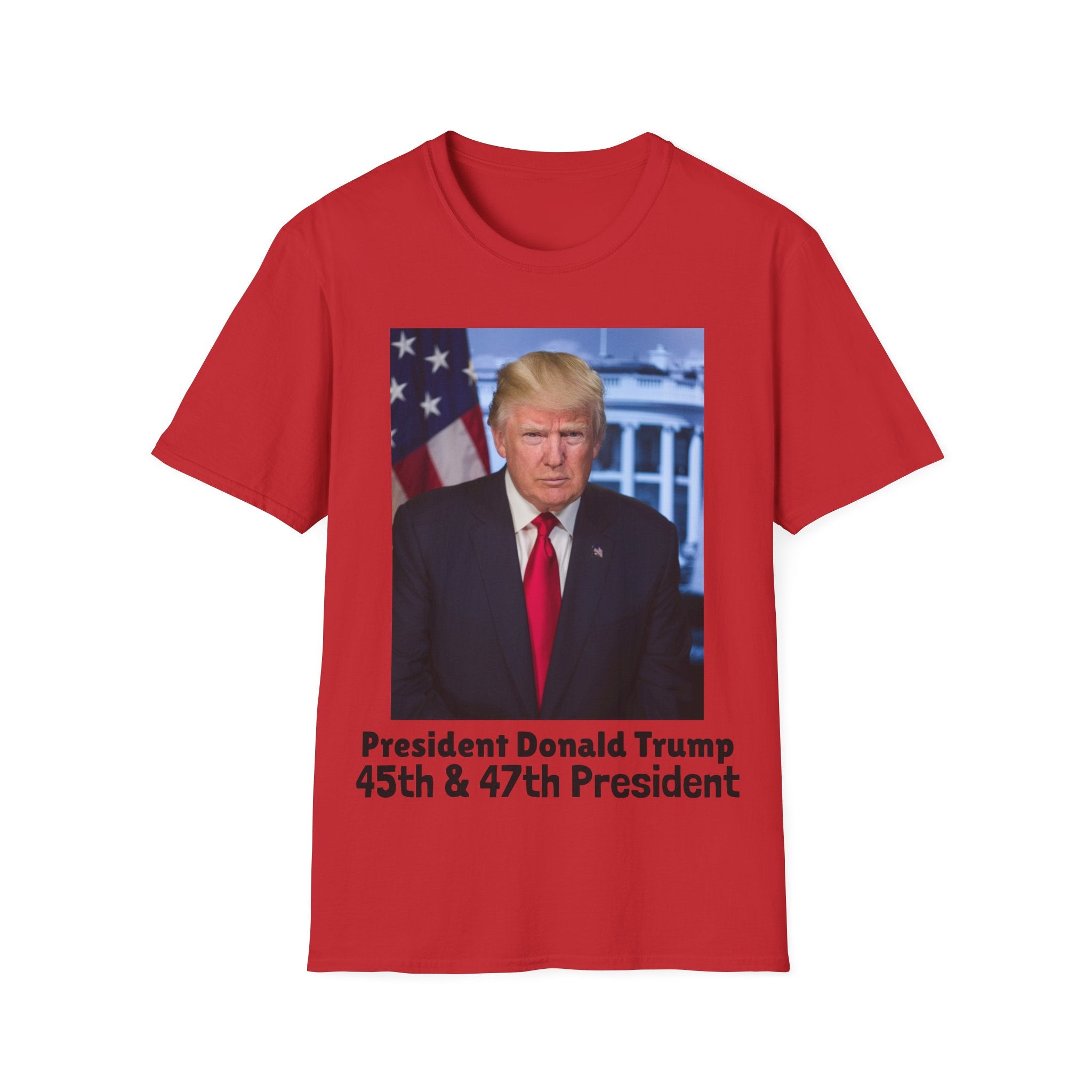 Camiseta del presidente Donald J TRUMP — Camiseta con la bandera patriótica