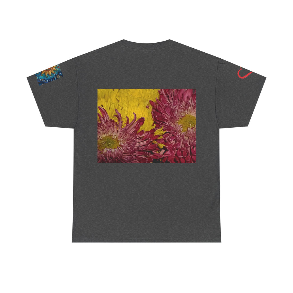 Floral Vase Graphic T-shirt — Minimal Botanical Bouquet T-Shirt