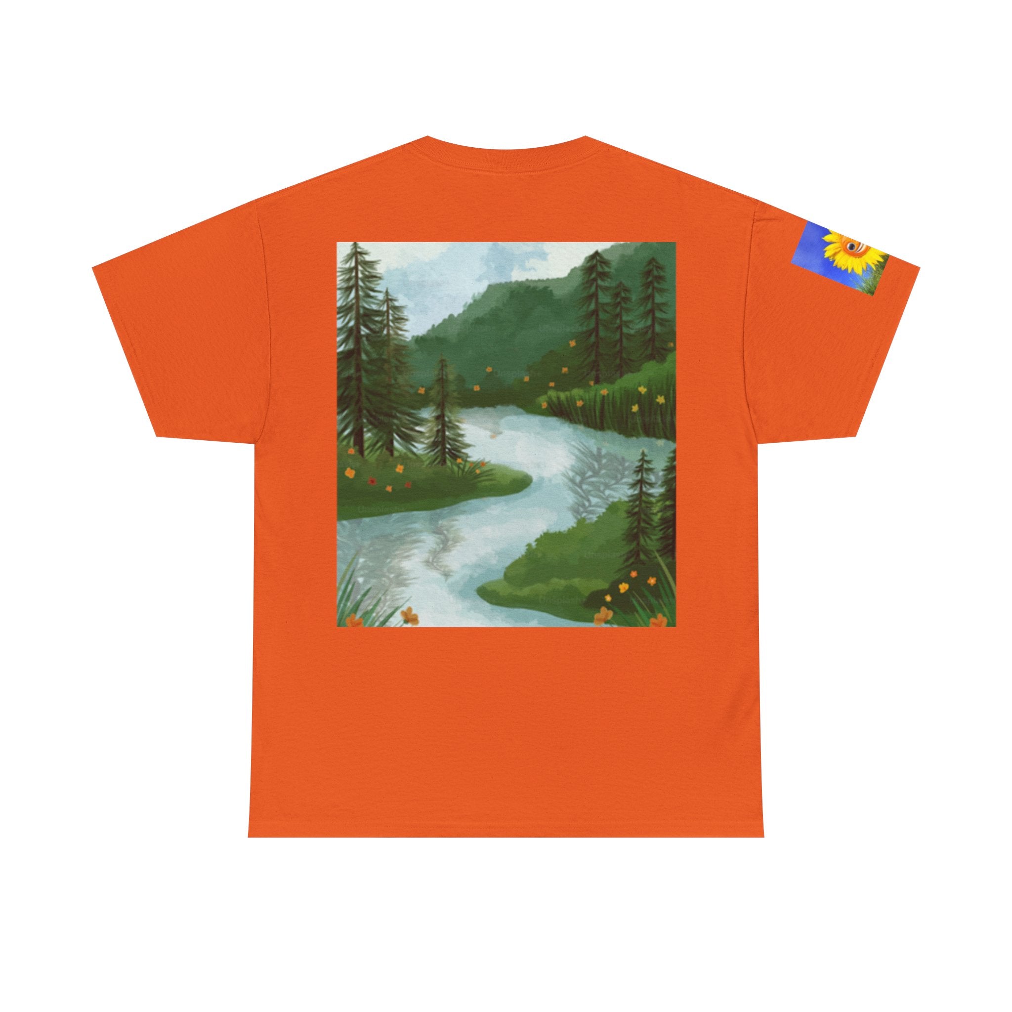T-Shirt — Desert Turtle & Scenic River Vintage Nature Artwork