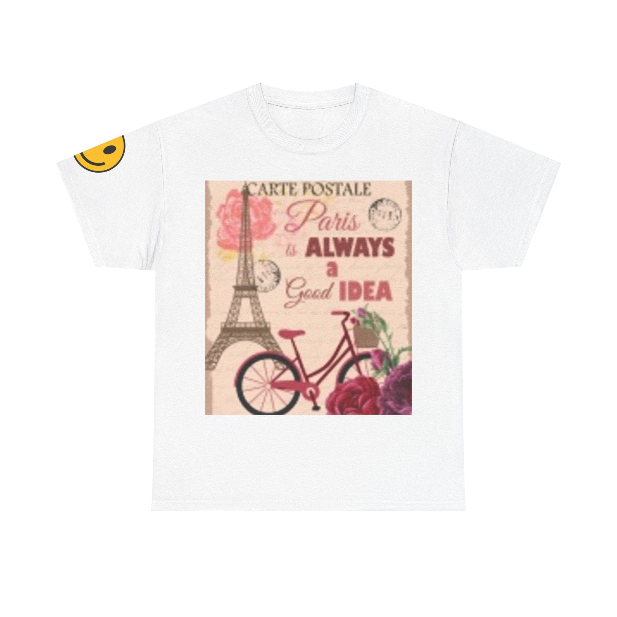 T-shirt Vélo Vintage Paris – T-shirt imprimé « Paris is Always a Good Idea »