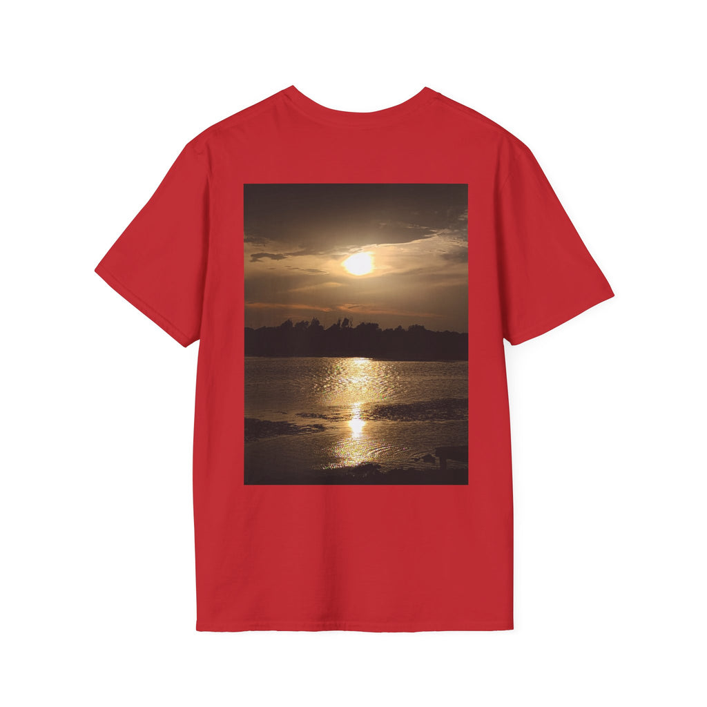 Dog Love You & Beautiful Sunset Unisex Softstyle T-Shirt Pet Lovers T-shirt
