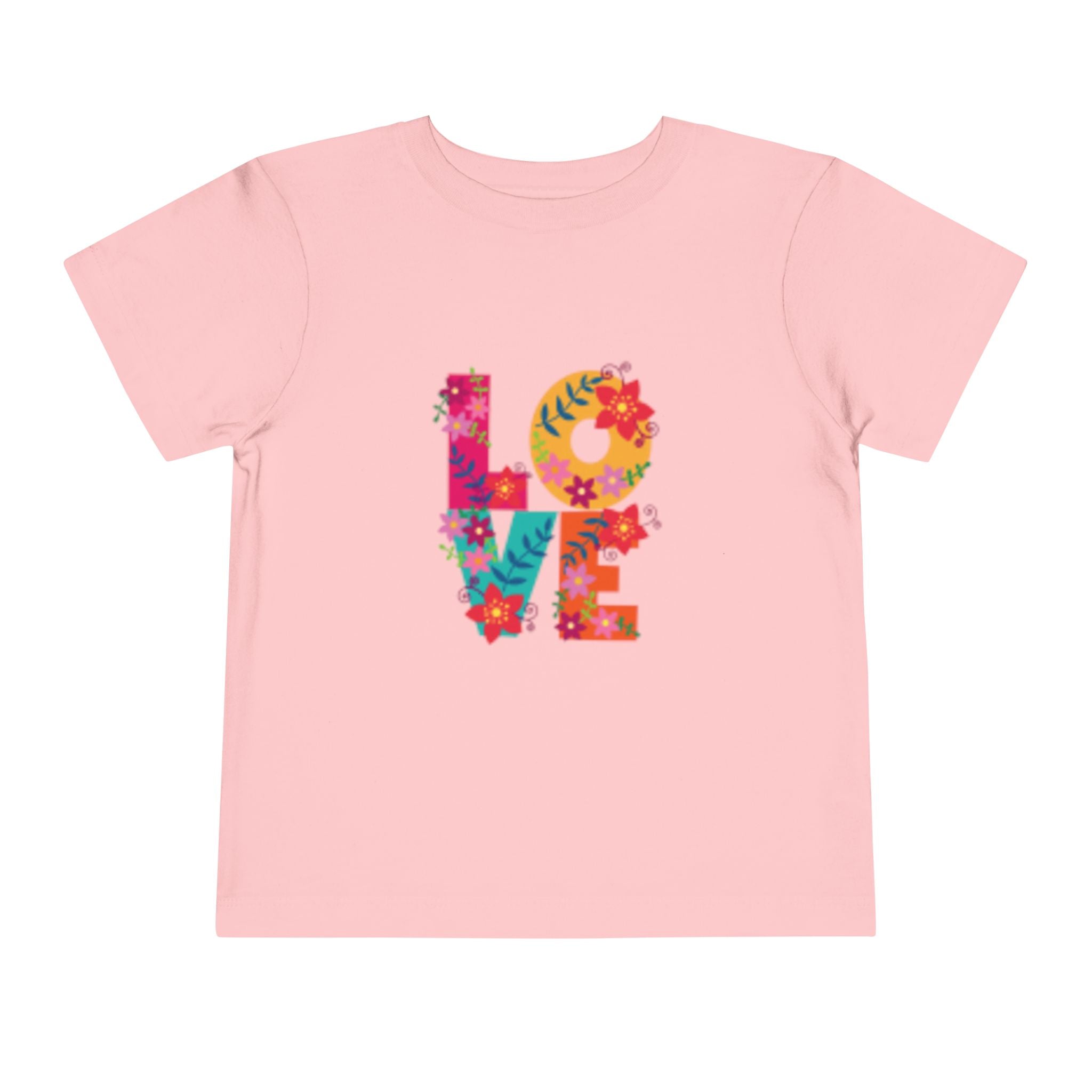 T-shirt enfant LOVE Floral — Imprimé de cœurs colorés