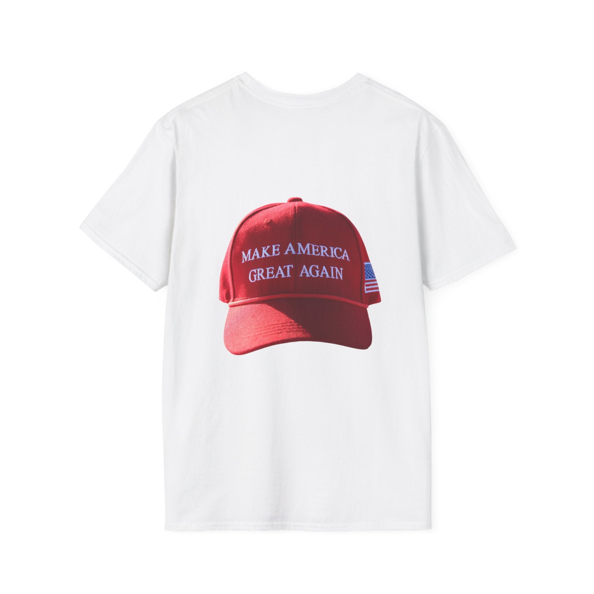 Political Portrait T‑Shirt — Patriotic Flag Headshot Tee