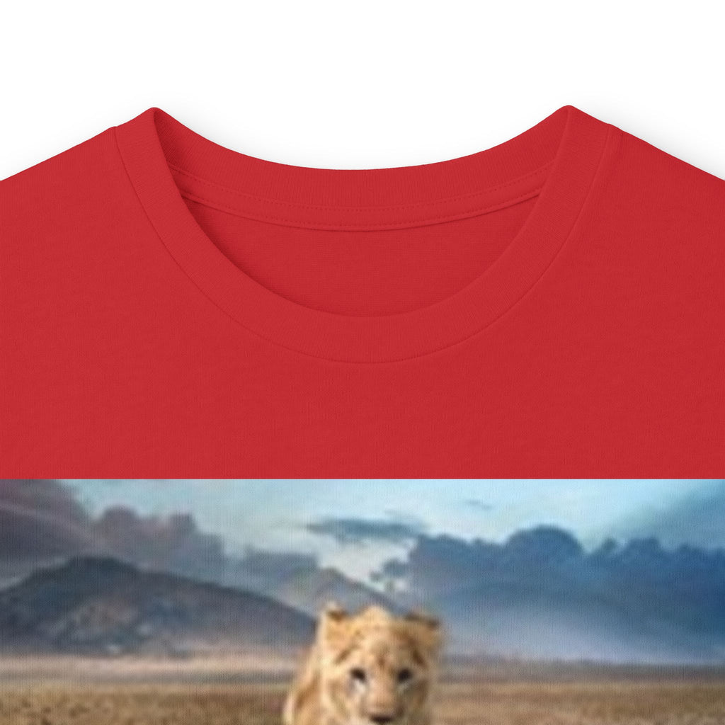 Long Sleeve T-shirt — Reflective Lion & Mountain River Nature Shirt