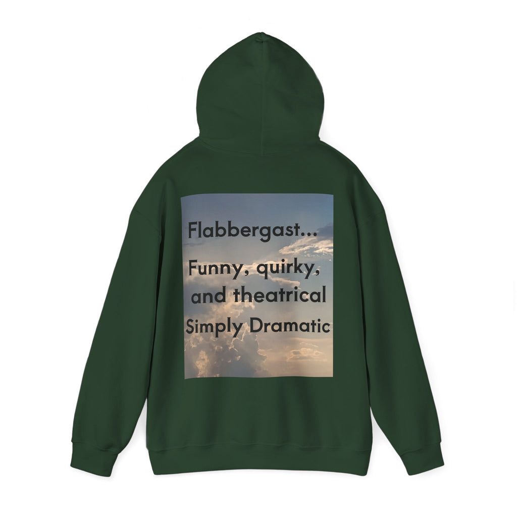 Flabbergast & Sky  Photo Hoodie — Serene Sunset Cloud & Defination Hooded Sweatshirt
