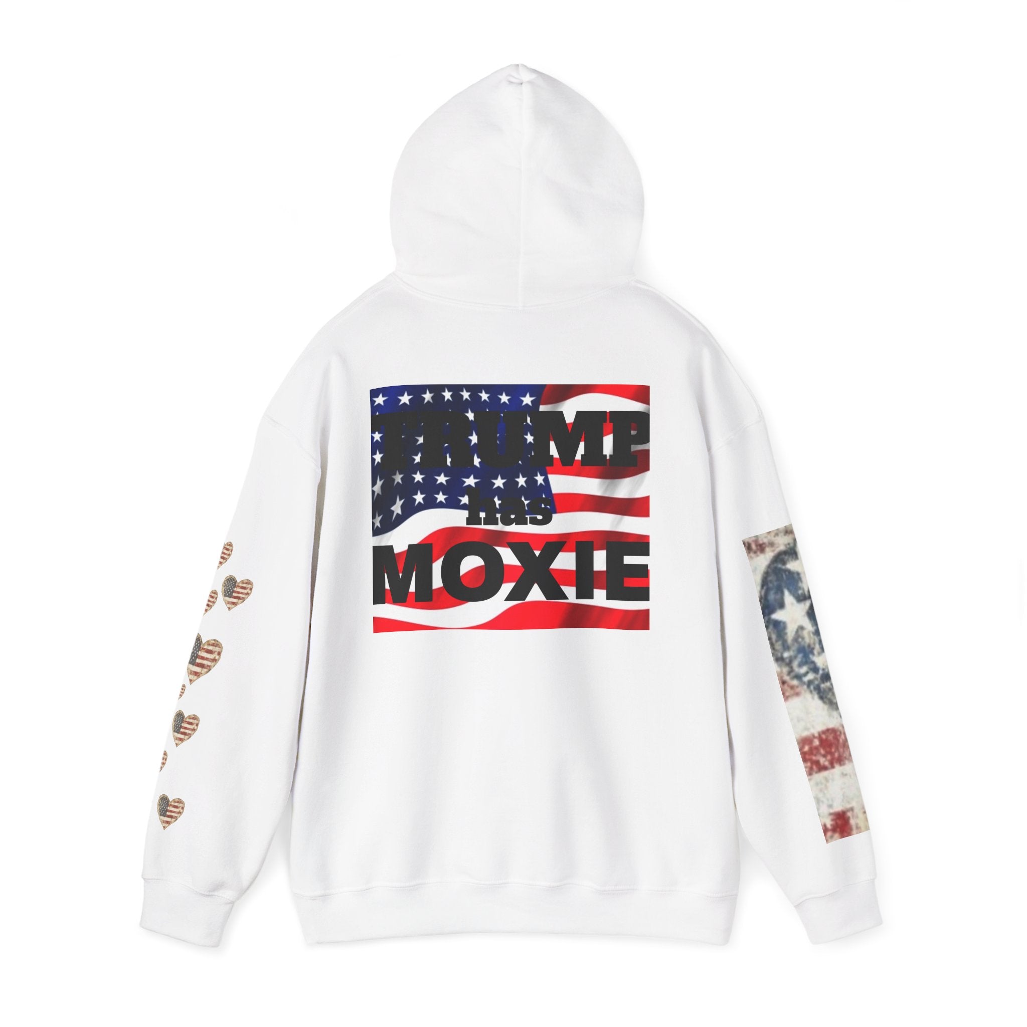 TRUMP a du Cran Drapeau américain Sweat à capuche graphique — Poing patriotique