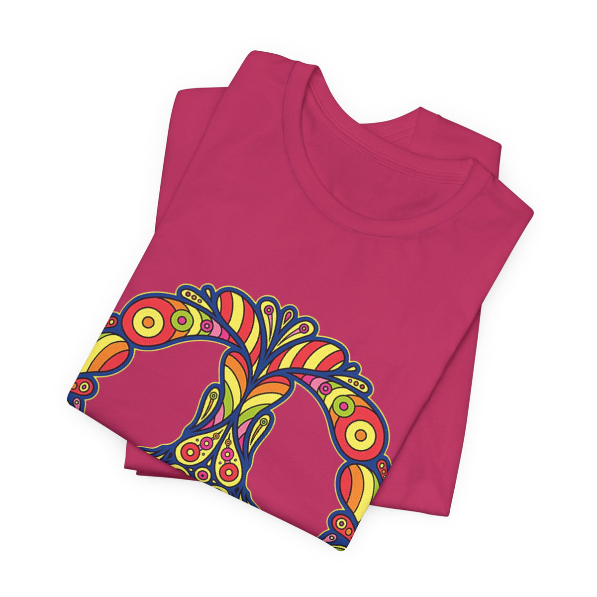 Psychedelic Floral Peace Sign T-Shirt World Peace