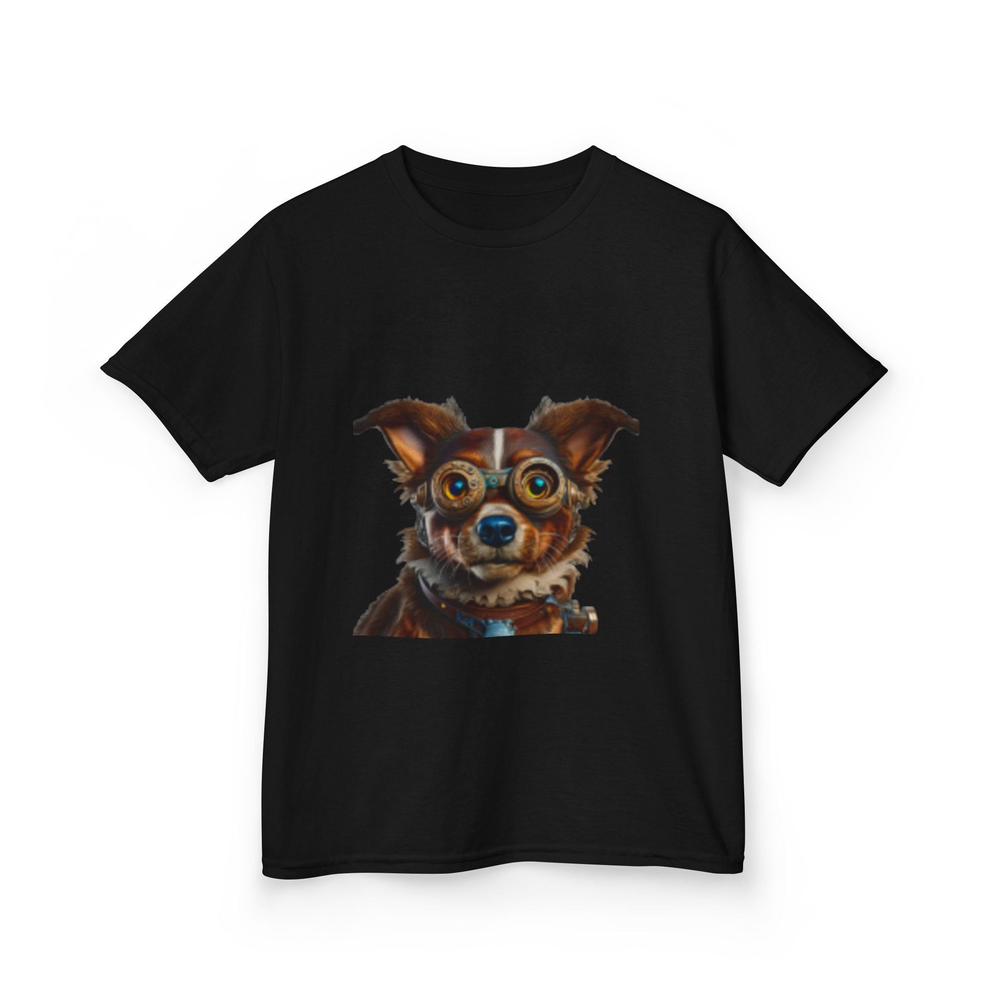 Kids T-Shirt — Cute Wide-Eyed Dog Portrait Tee for Children