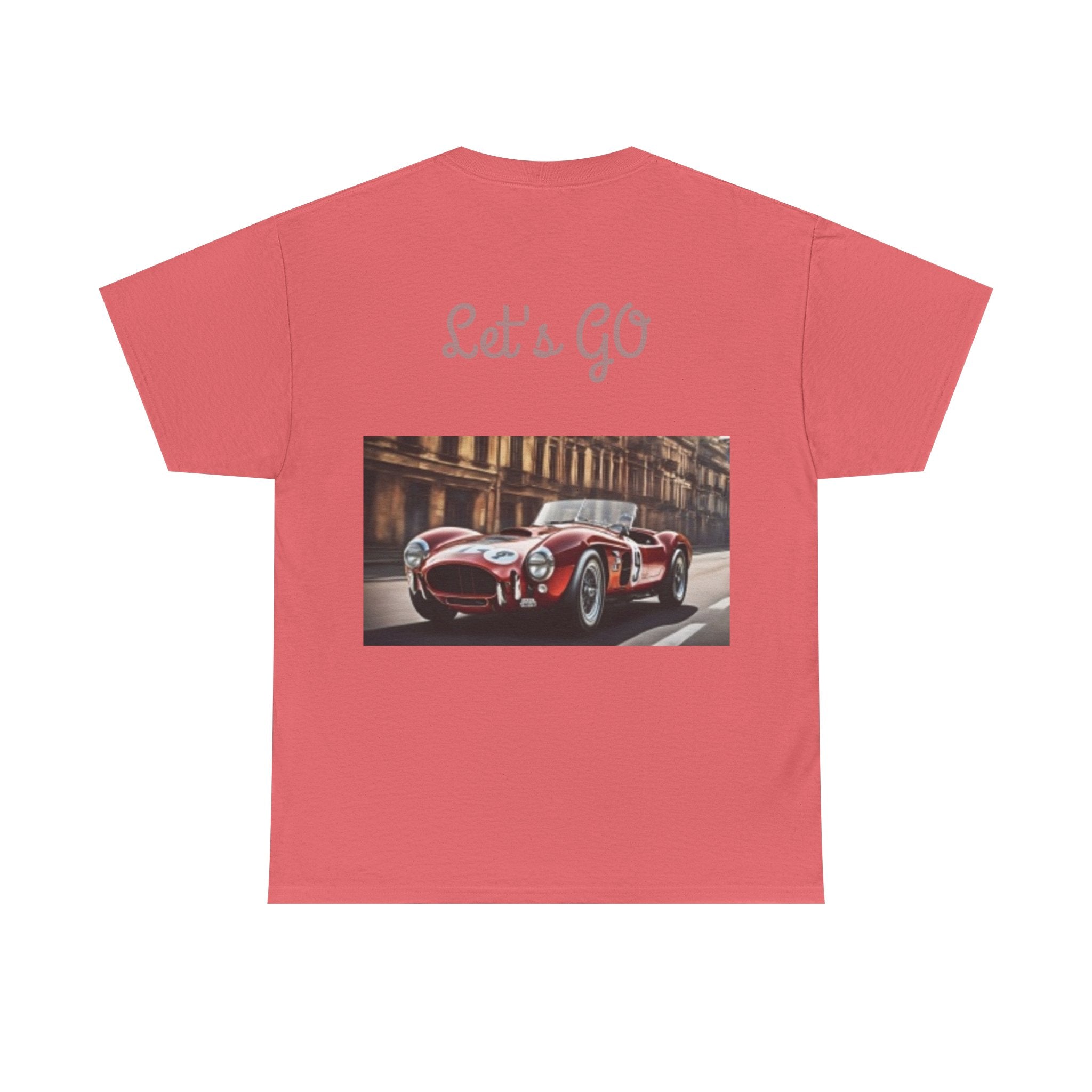 Pin-Up Girl with Terrier & Fast Car Graphic T-shirt — Retro 1950's Vintage Style T-Shirt