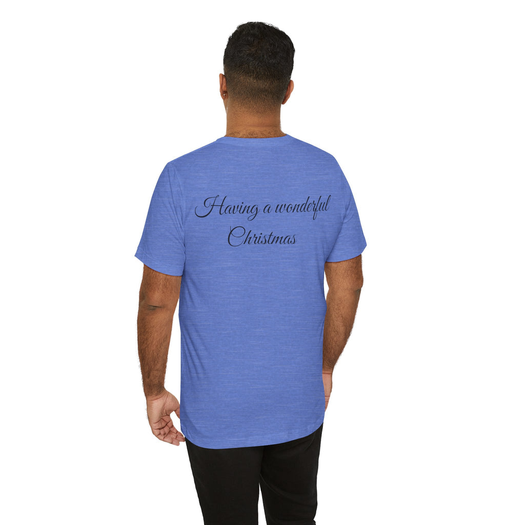 Christmas Tree Vintage Scene Tee — Holiday Village Carriage Design