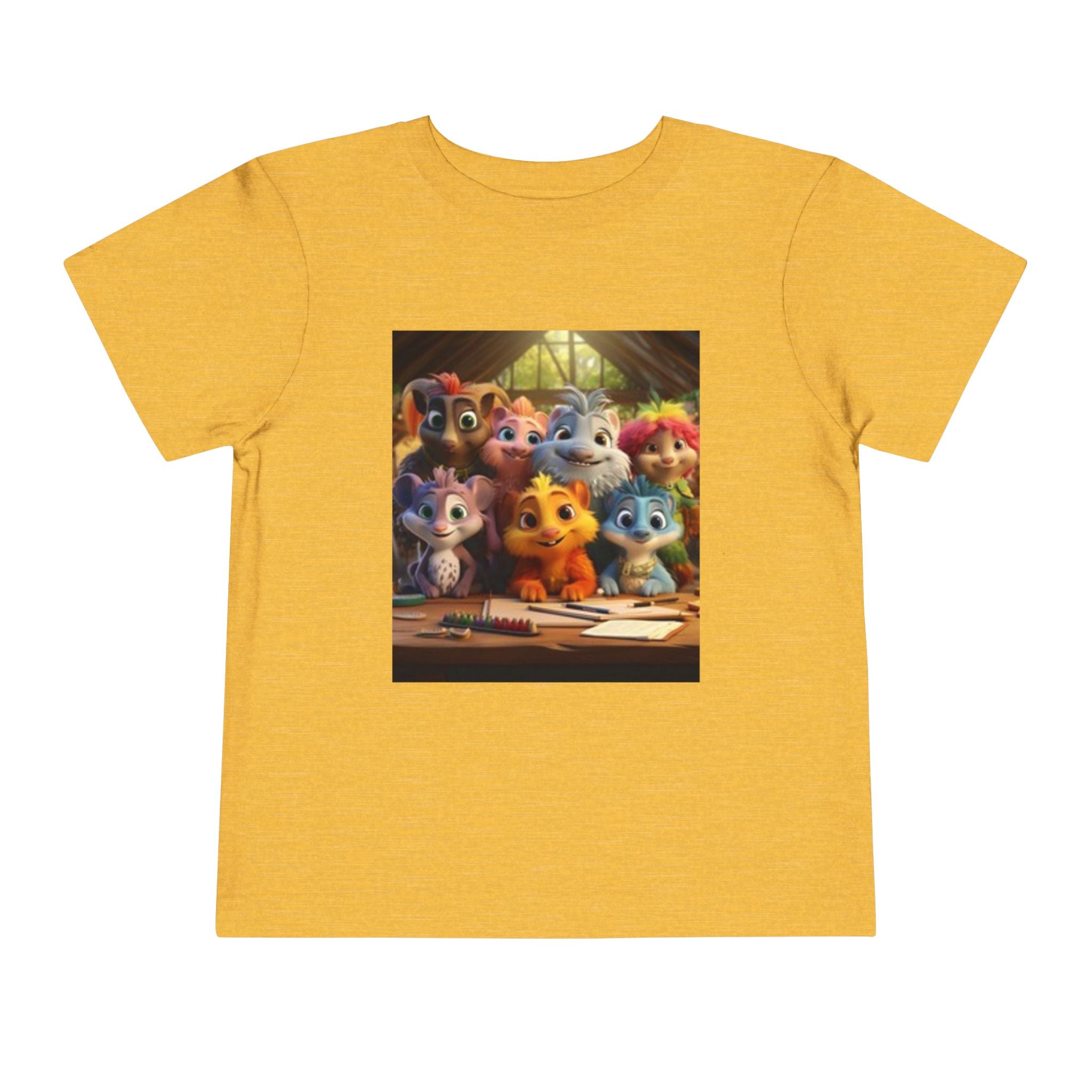 Toddler T-shirt— Cute Cartoon Animal Friends "Friendship" Graphic Shirt