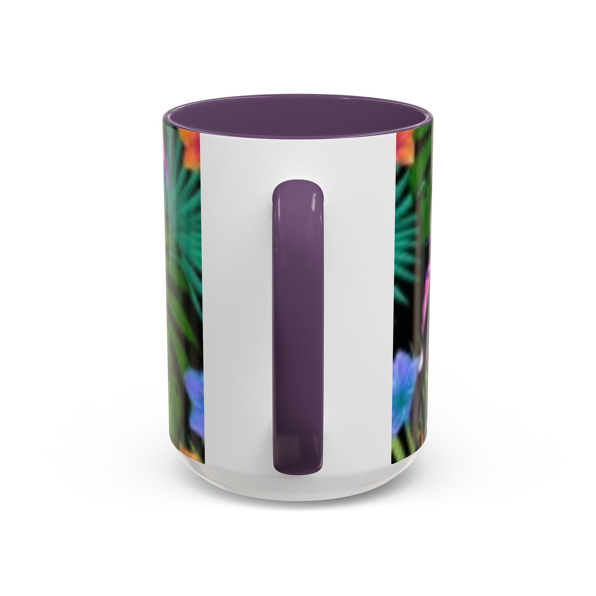 Tropical Floral Coffee Mug — Colorful Paradise Accent Mug (11/15 oz)