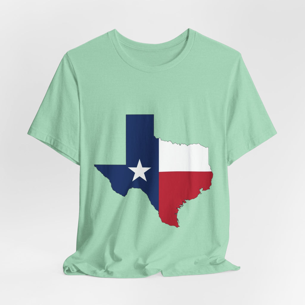 Texas Flag T-Shirt — Texas State Outline with Lone Star