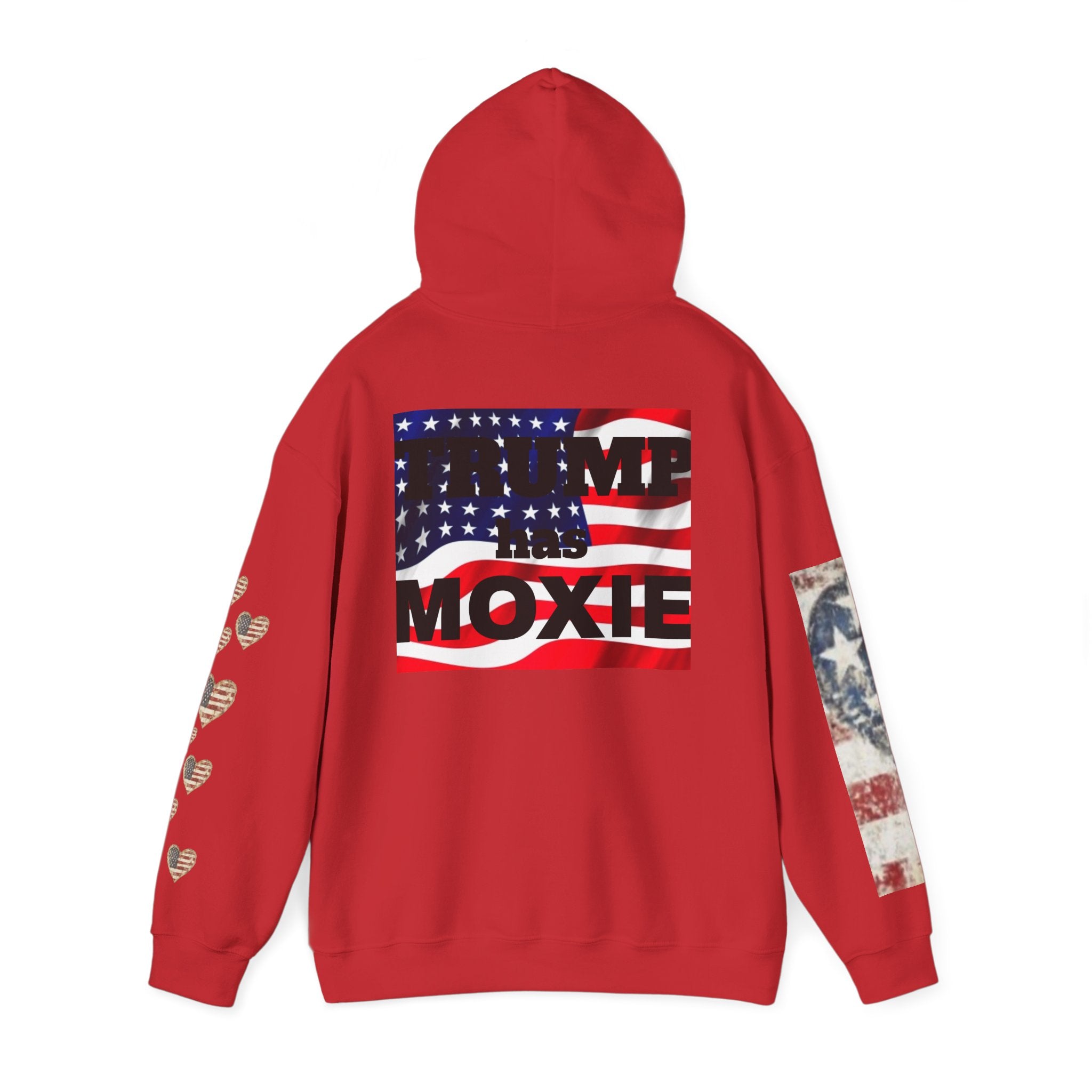 TRUMP a du Cran Drapeau américain Sweat à capuche graphique — Poing patriotique