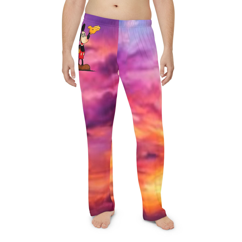 Sunset Sky Pajama Pants — Men's Mickey Mouse Lounge Sleepwear