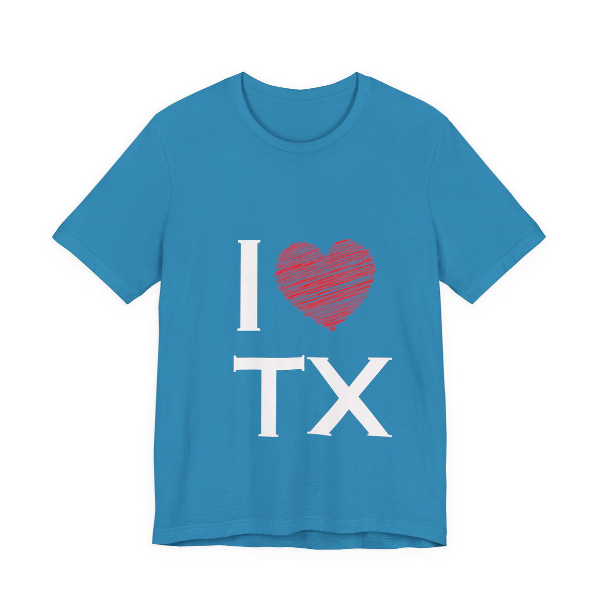 I  Love TX T-Shirt - Texas Love Graphic Tee