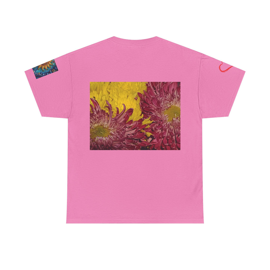Floral Vase Graphic T-shirt — Minimal Botanical Bouquet T-Shirt