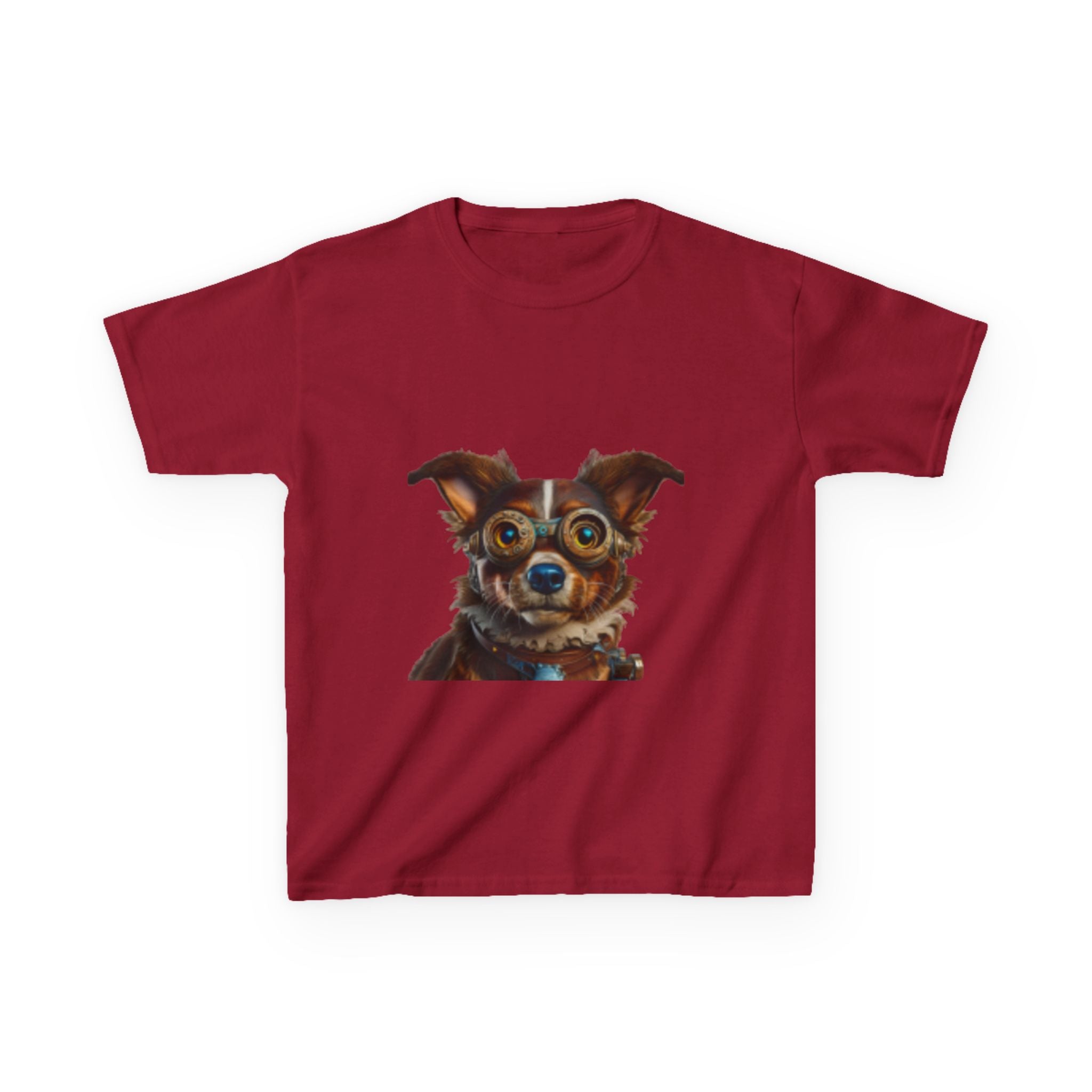 Kids T-Shirt — Cute Wide-Eyed Dog Portrait Tee for Children