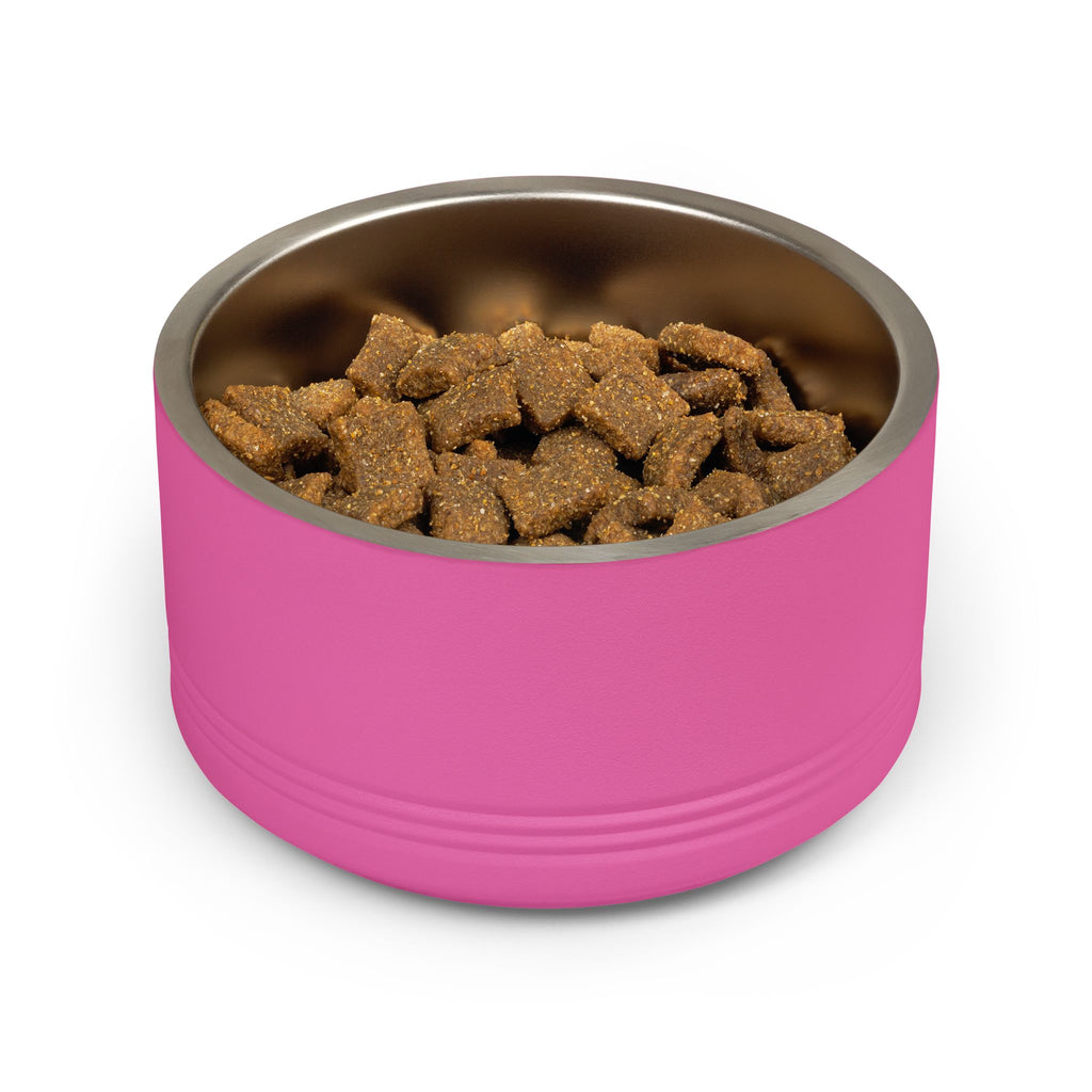 Cute Dog Face Stainless Steel Pet Bowl — 18 oz Cute Minimalist Dog Food & Water Dish
