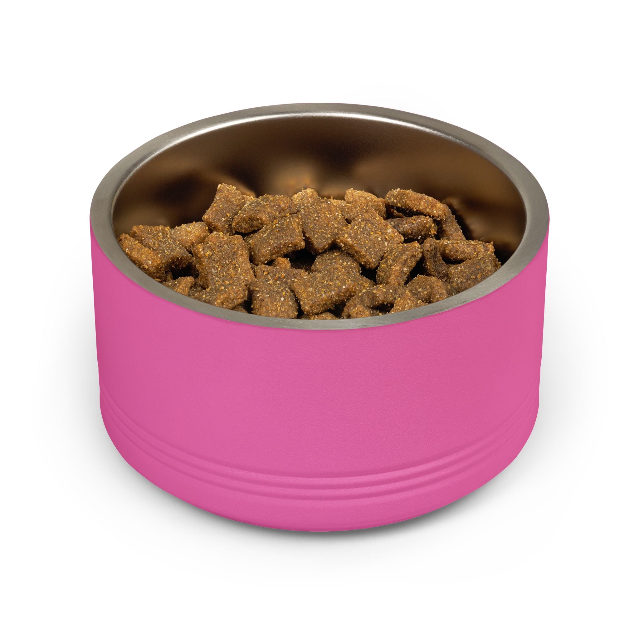Cute Dog Face Stainless Steel Pet Bowl — 18 oz Cute Minimalist Dog Food & Water Dish