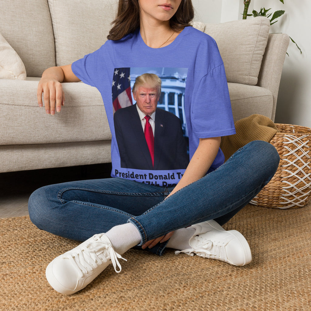 Camiseta del presidente Donald J TRUMP — Camiseta con la bandera patriótica