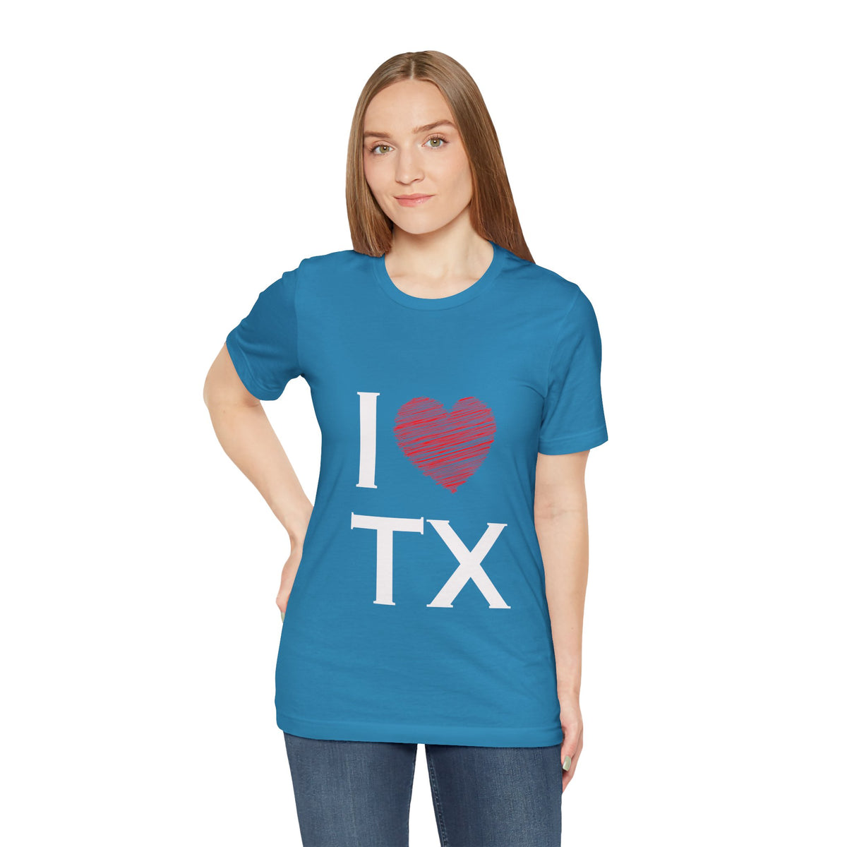 I  Love TX T-Shirt - Texas Love Graphic Tee