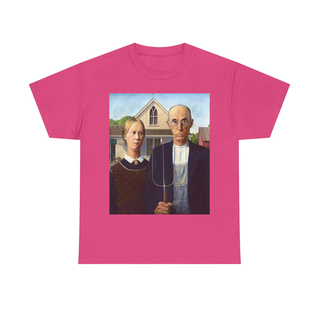 T‑Shirt — American Gothic Parody Print Tee