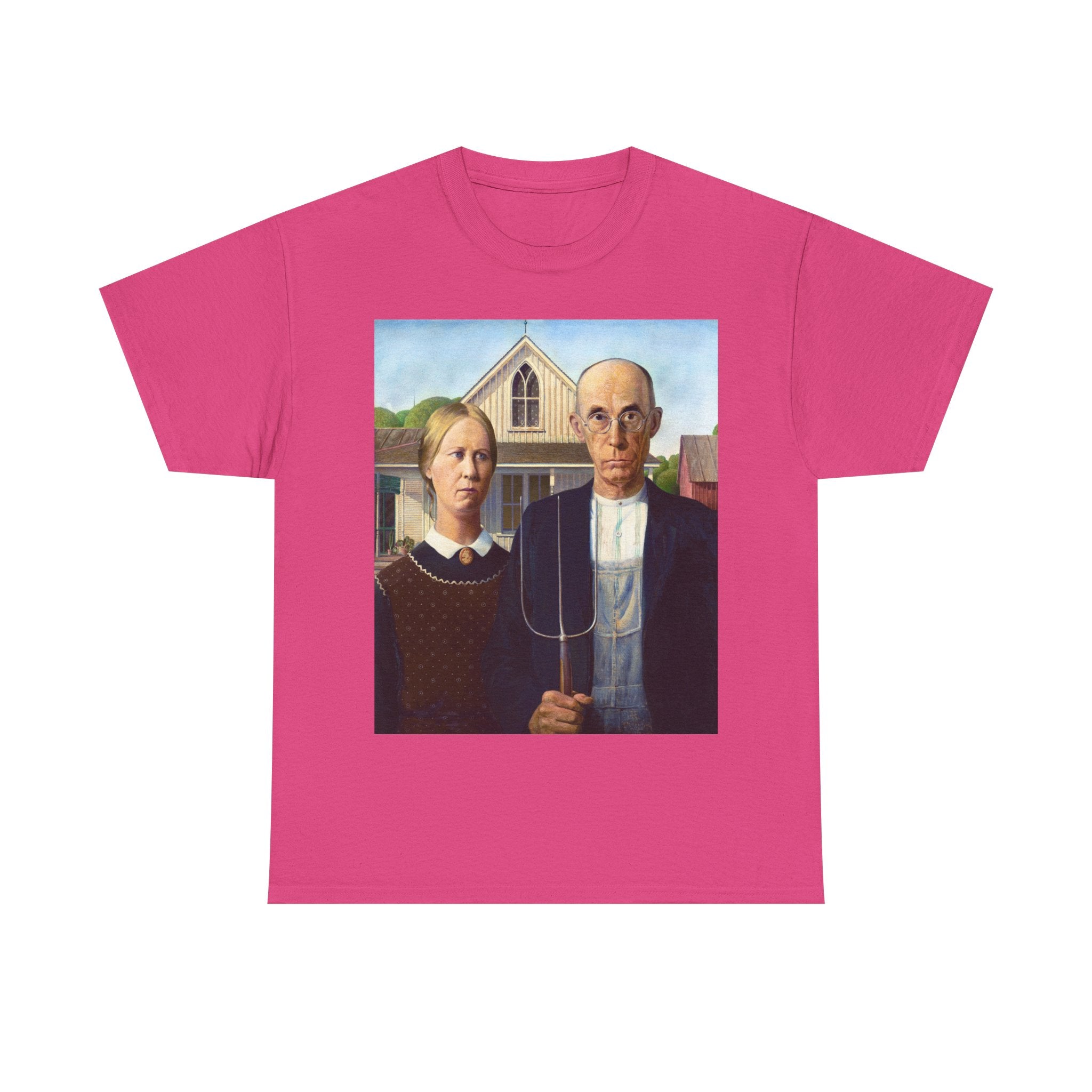 T‑Shirt — American Gothic Parody Print Tee