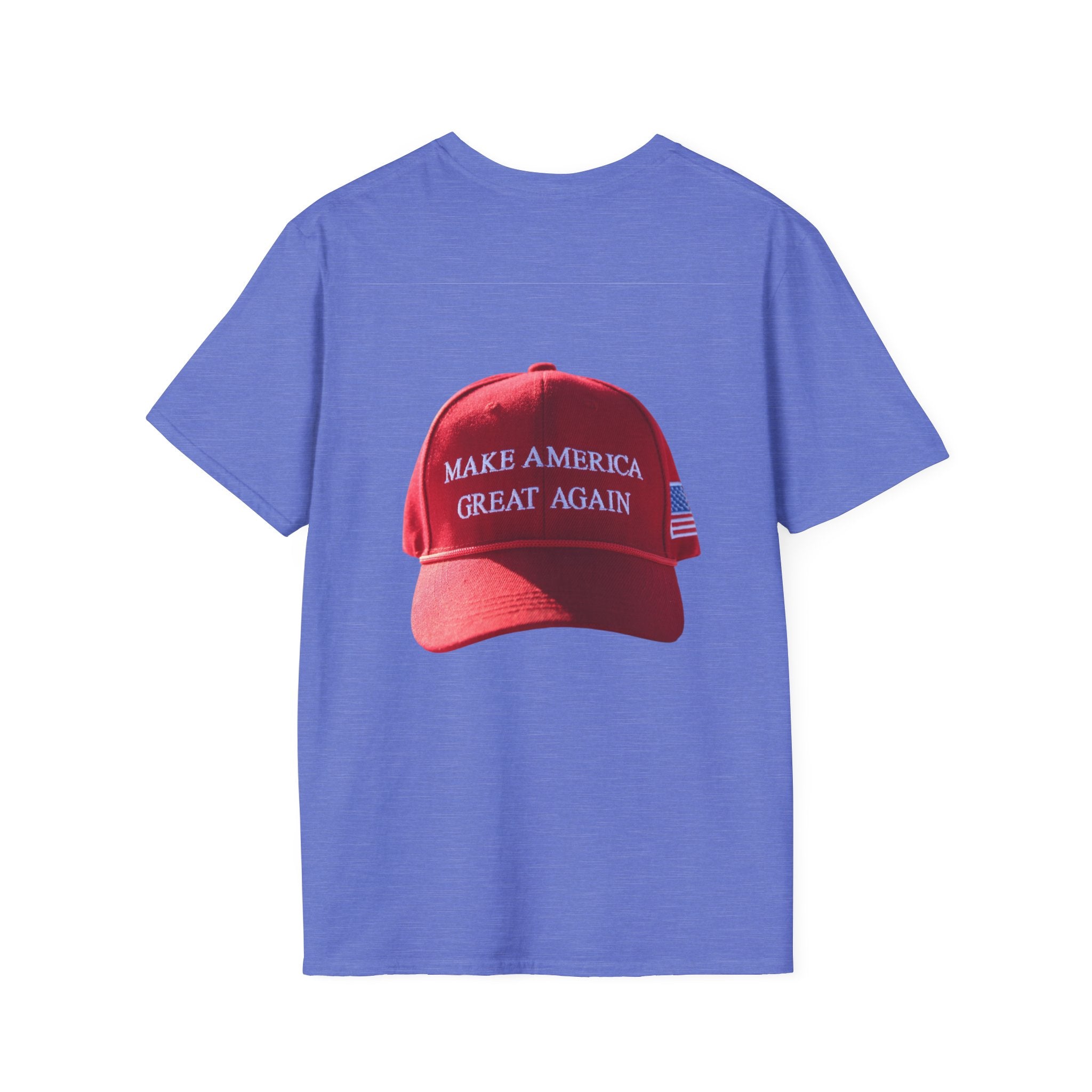 Political Portrait T‑Shirt — Patriotic Flag Headshot Tee