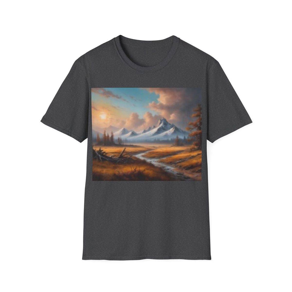 Mountain Sunrise T-Shirt — Scenic Landscape Art Tee