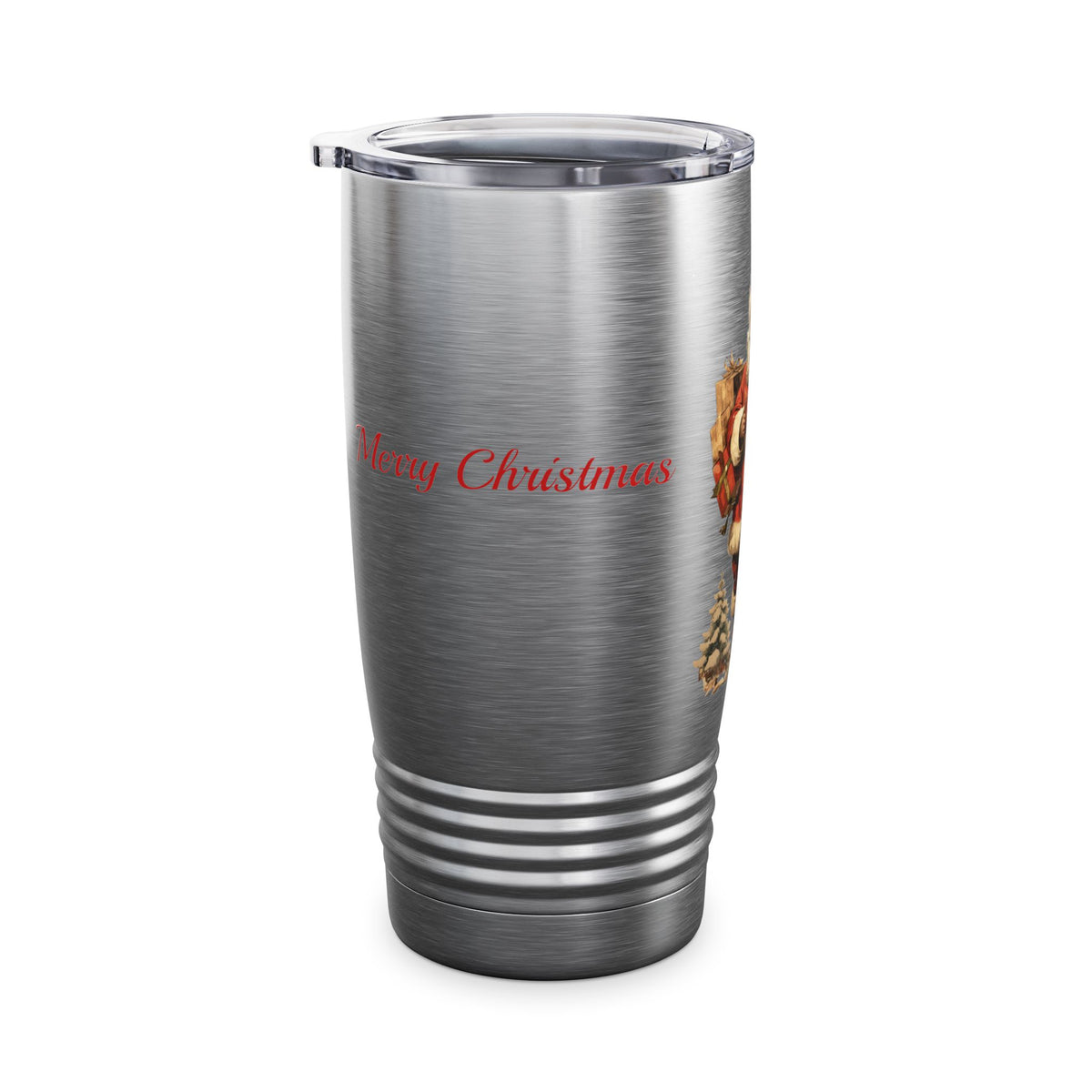 Vintage Santa 20oz Tumbler — Merry Christmas Travel Mug