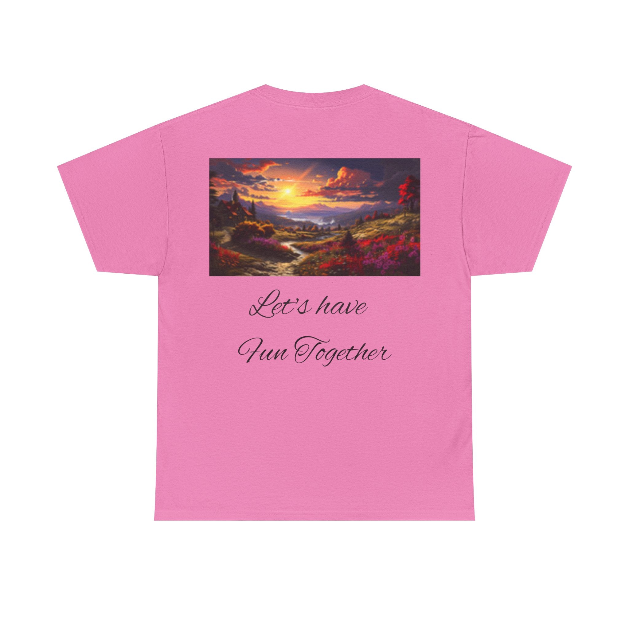 Pinup Beach Girl & Sunset T-Shirt — Retro Bikini Pin-Up Graphic T-shirt